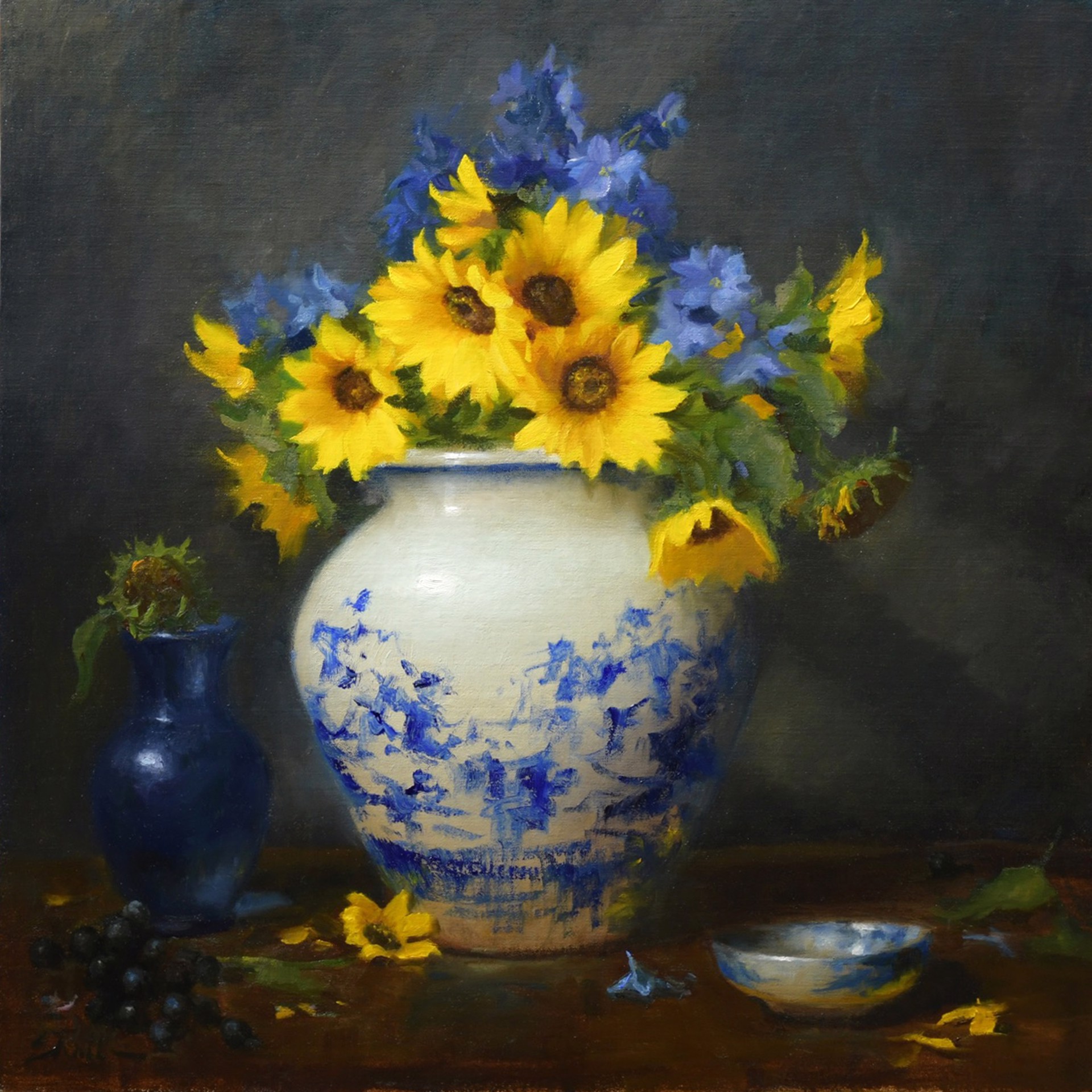 Blue and Yellow Harmony by Elizabeth Robbins
