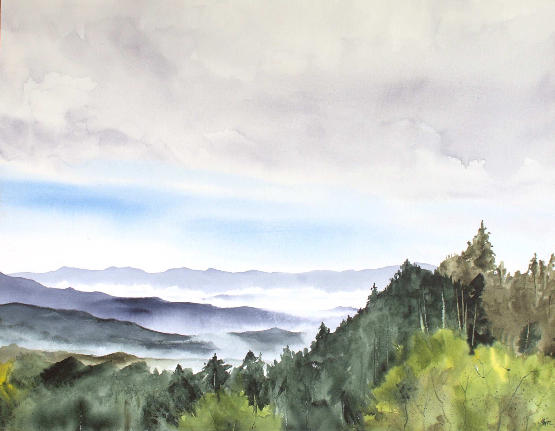 Mist on the Mountains by Bronwen McCormick