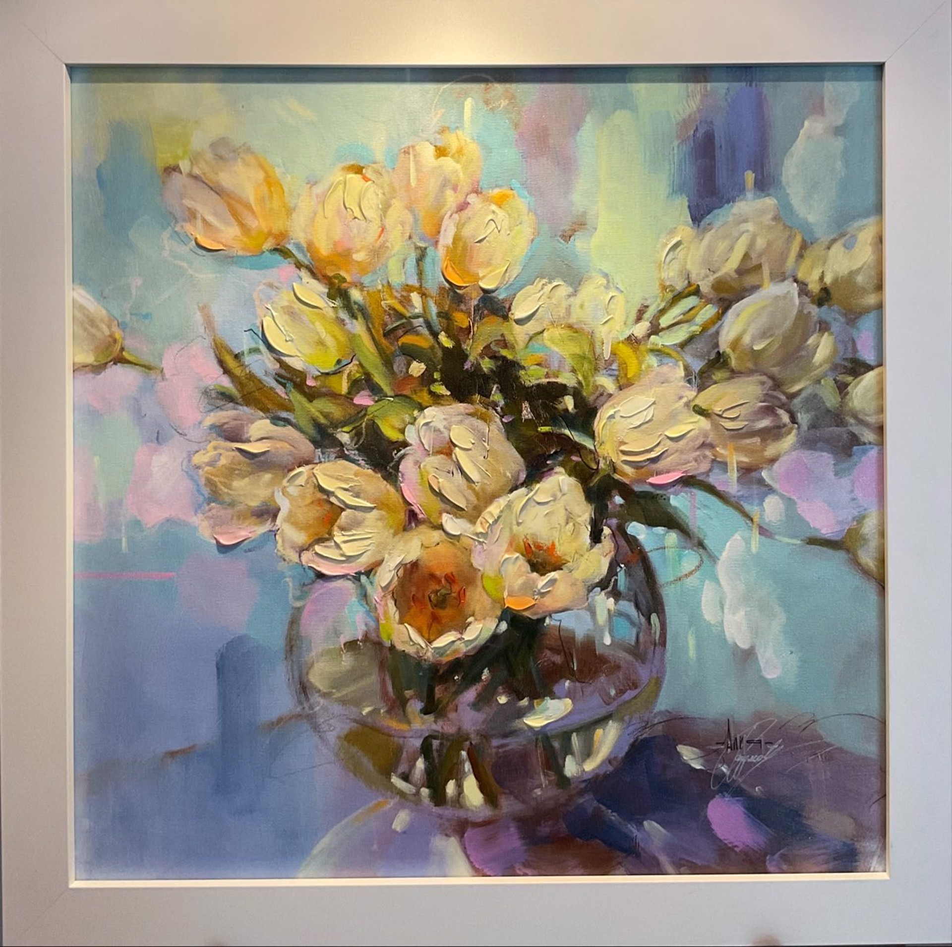 White Tulips by Anna Razumovskaya