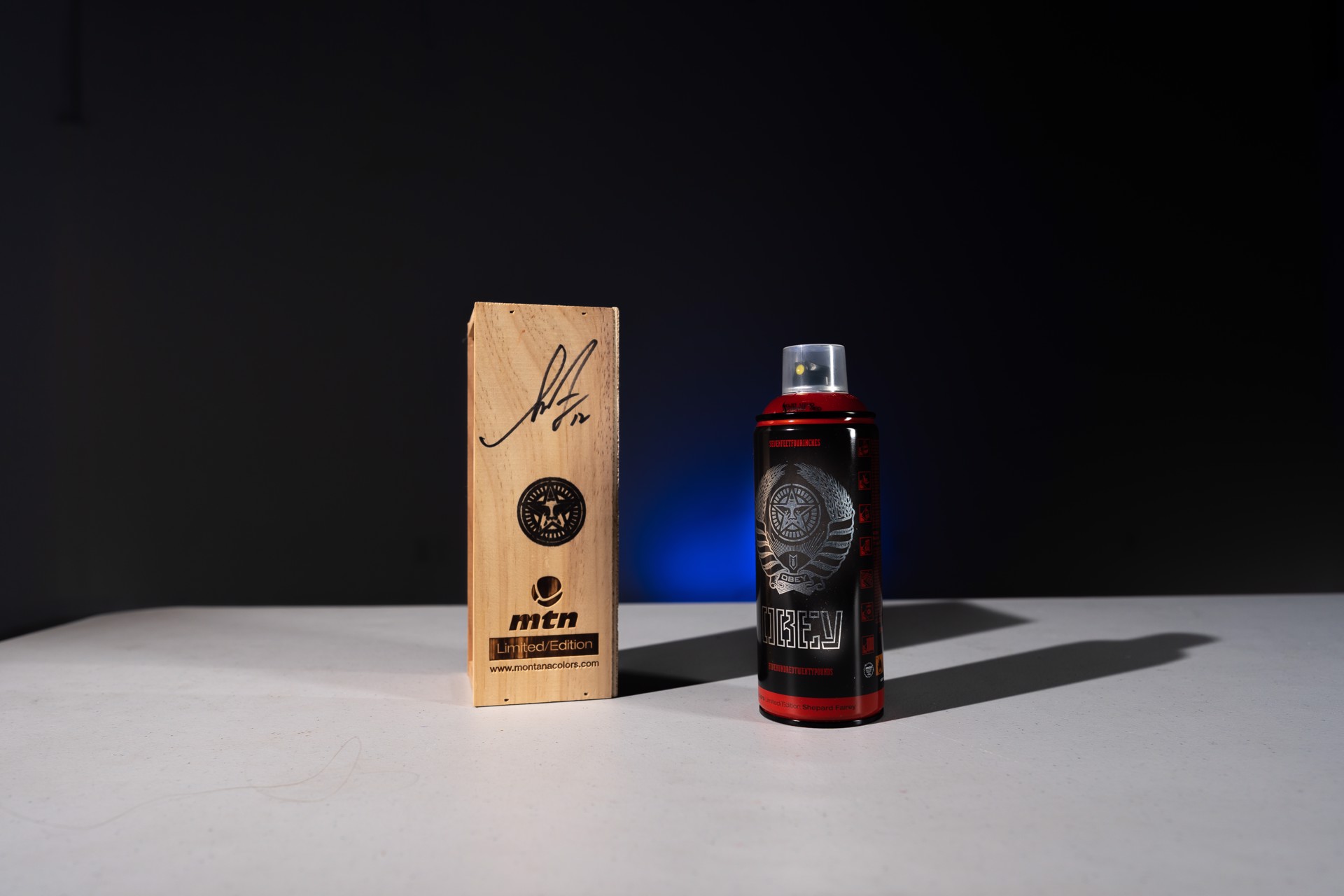 Limited Edition Spray Can (Red) by Shepard Fairey/Mtn Cans