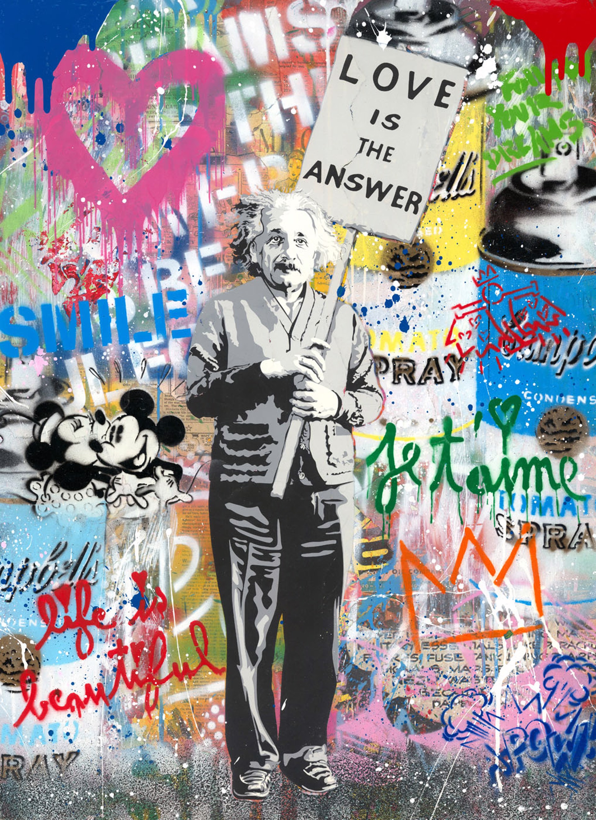 Einstein By Mr. Brainwash (b. 1966) | New River Fine Art