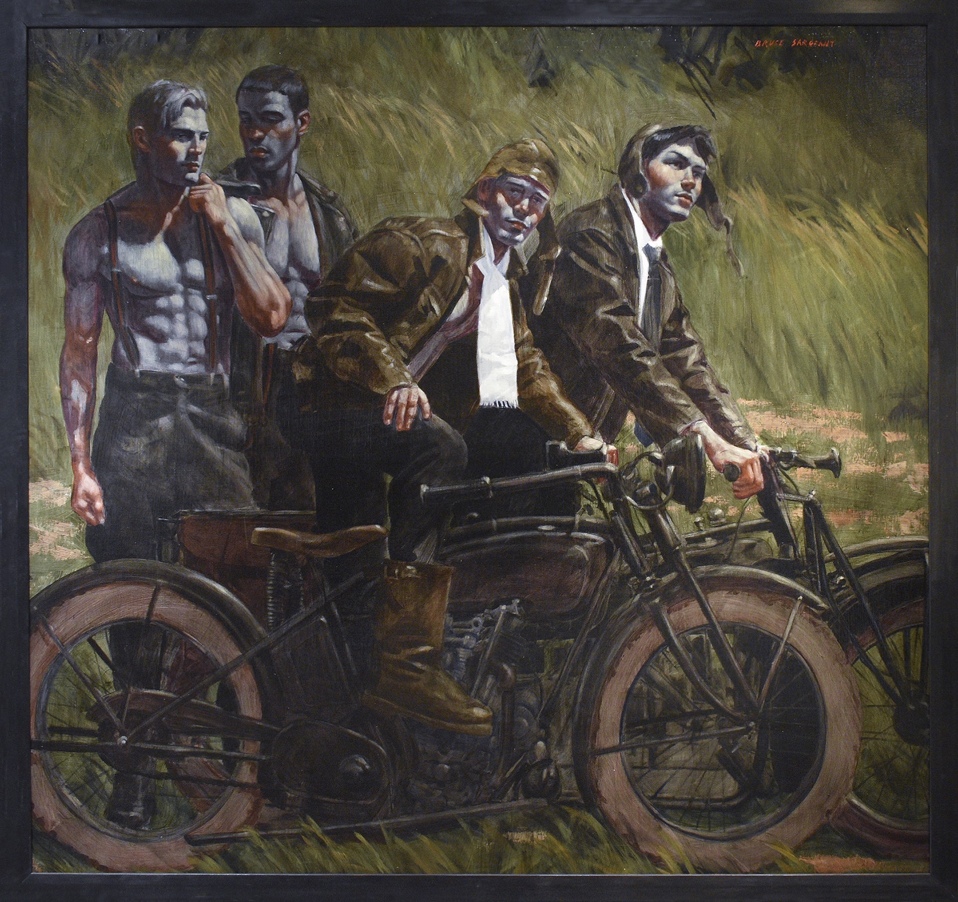 Men and Motorcycles I by Mark Beard