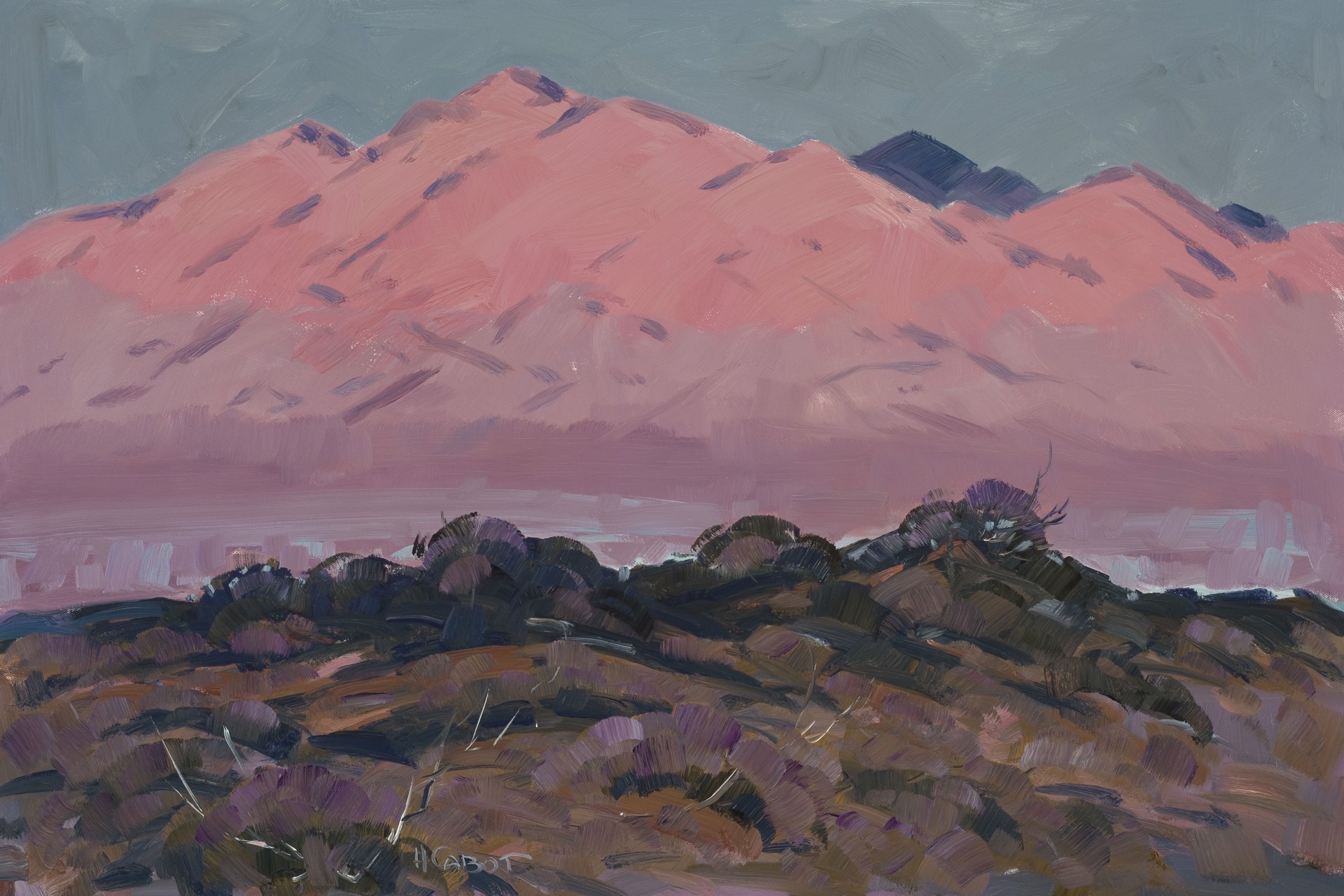 When the Mountains Gets Pink by Originals Hugh Cabot