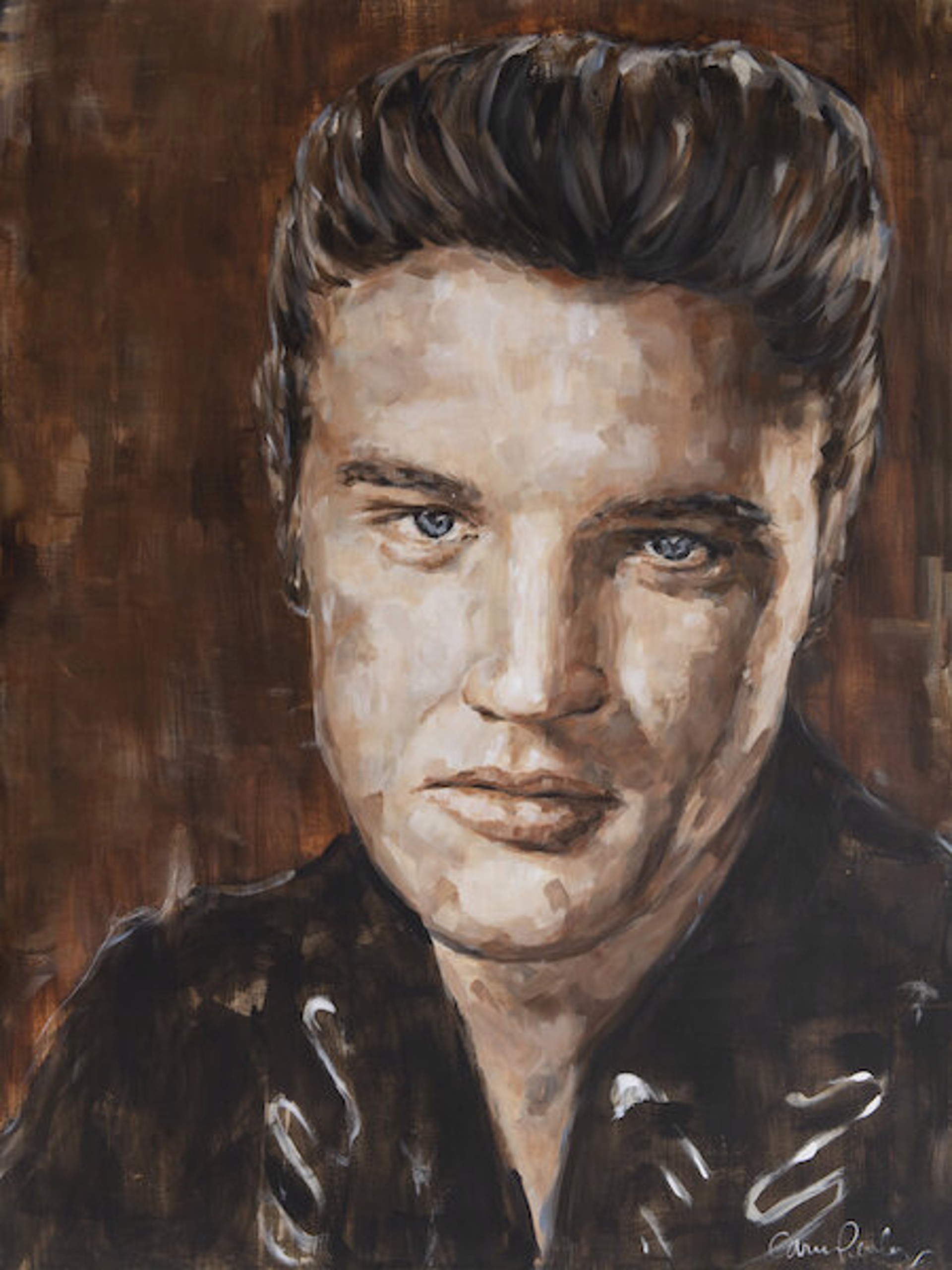 Elvis 18x24 Print 1 - Mailed  by Carrie Penley