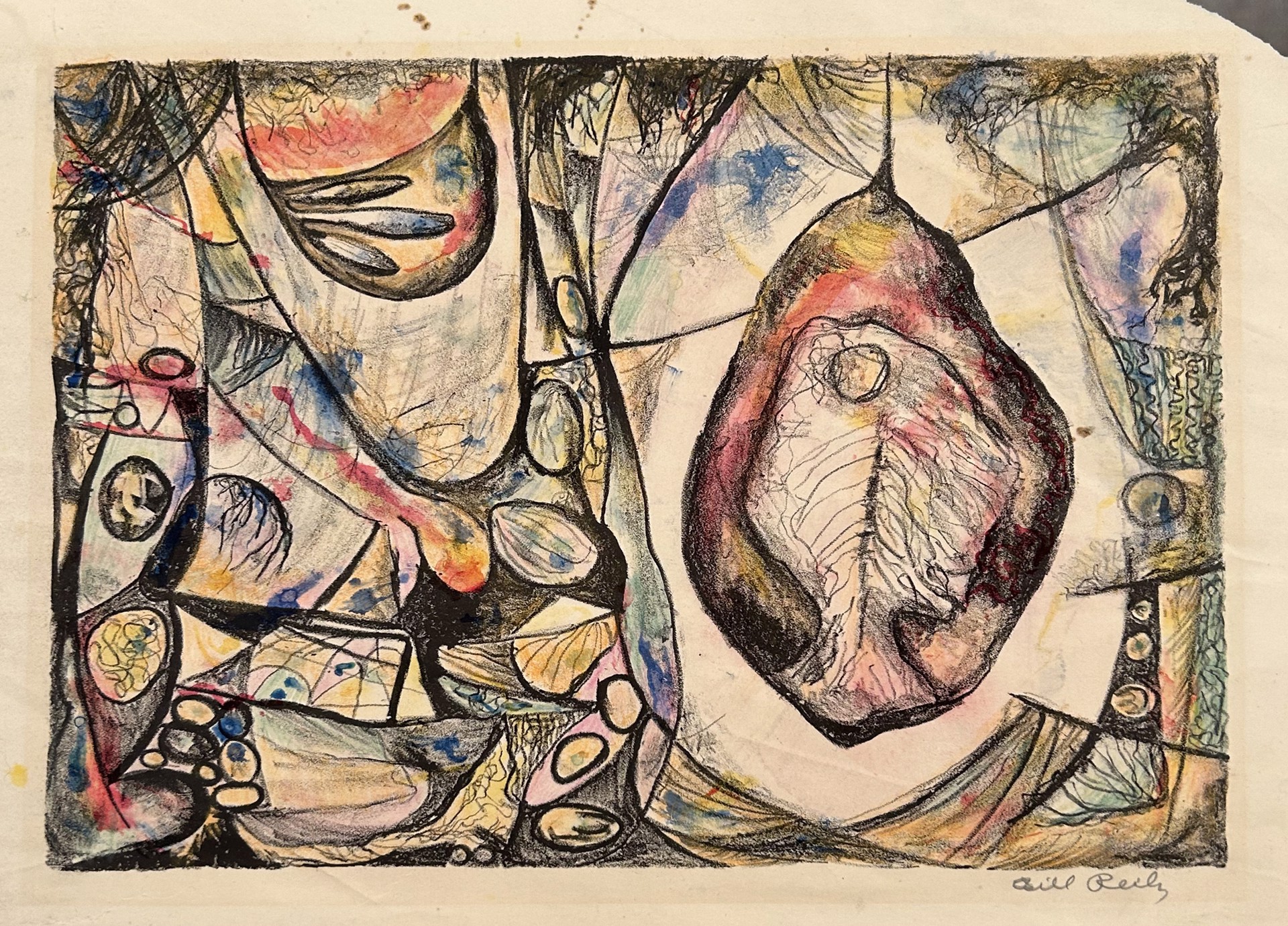 71. Untitled (hand colored) by Bill Reily - Prints