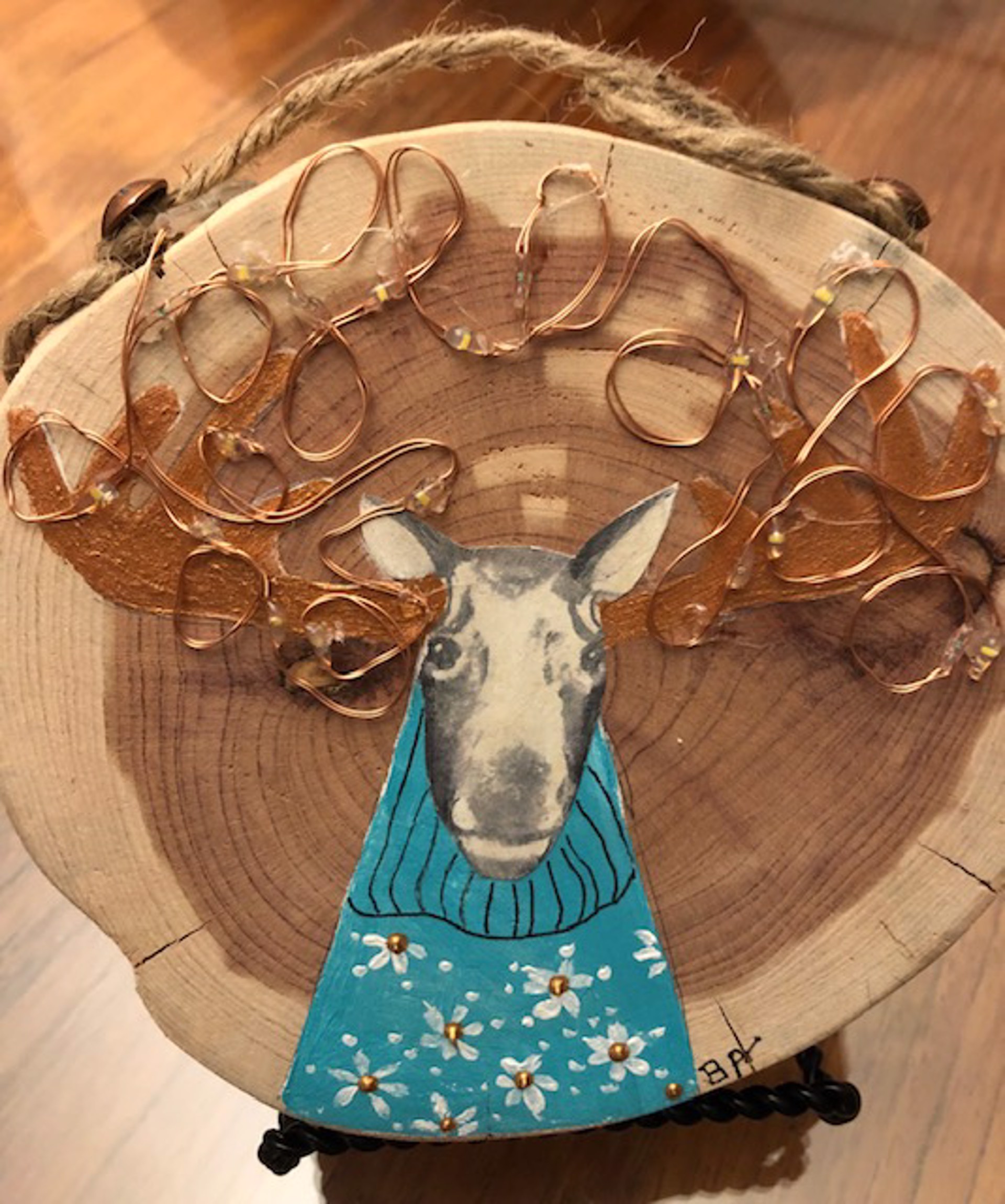 Lit Moose in Turquoise (Lit Critters Series) by Beth Aronoff