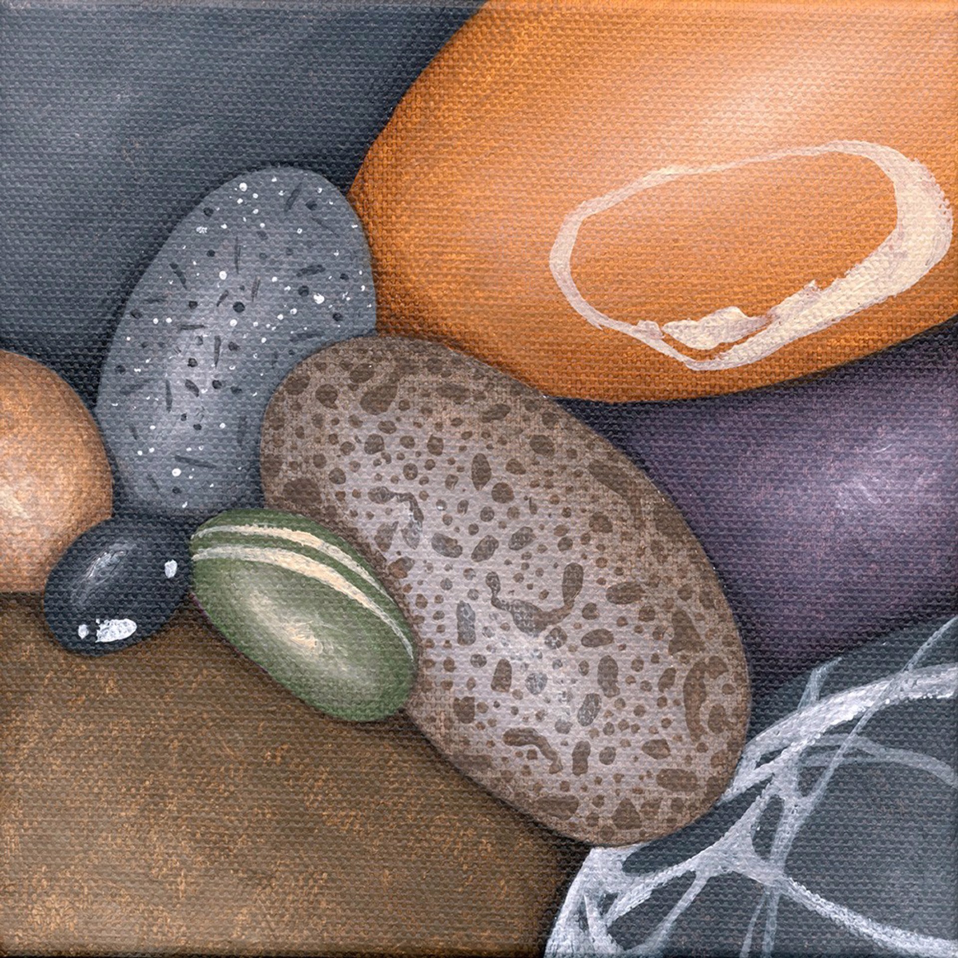 Pebble Painting #632 by Kristina Boardman