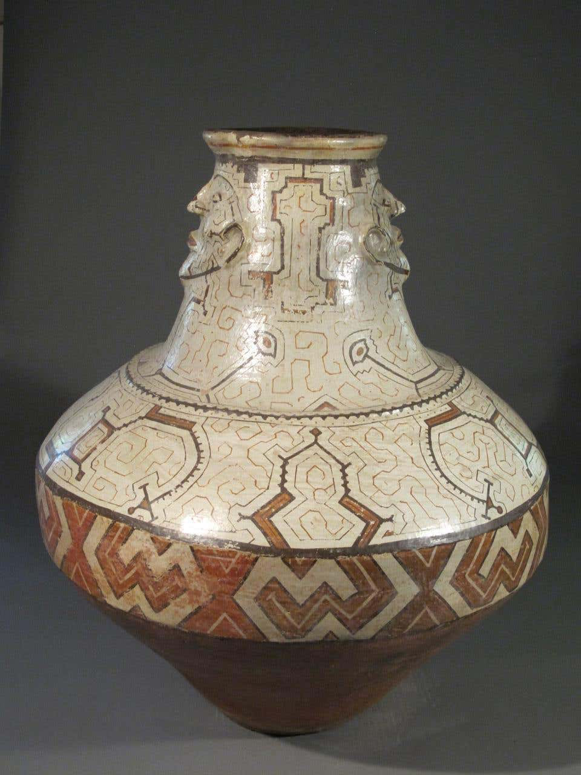 Shipibo Double Faced Pot by Amazon Pottery