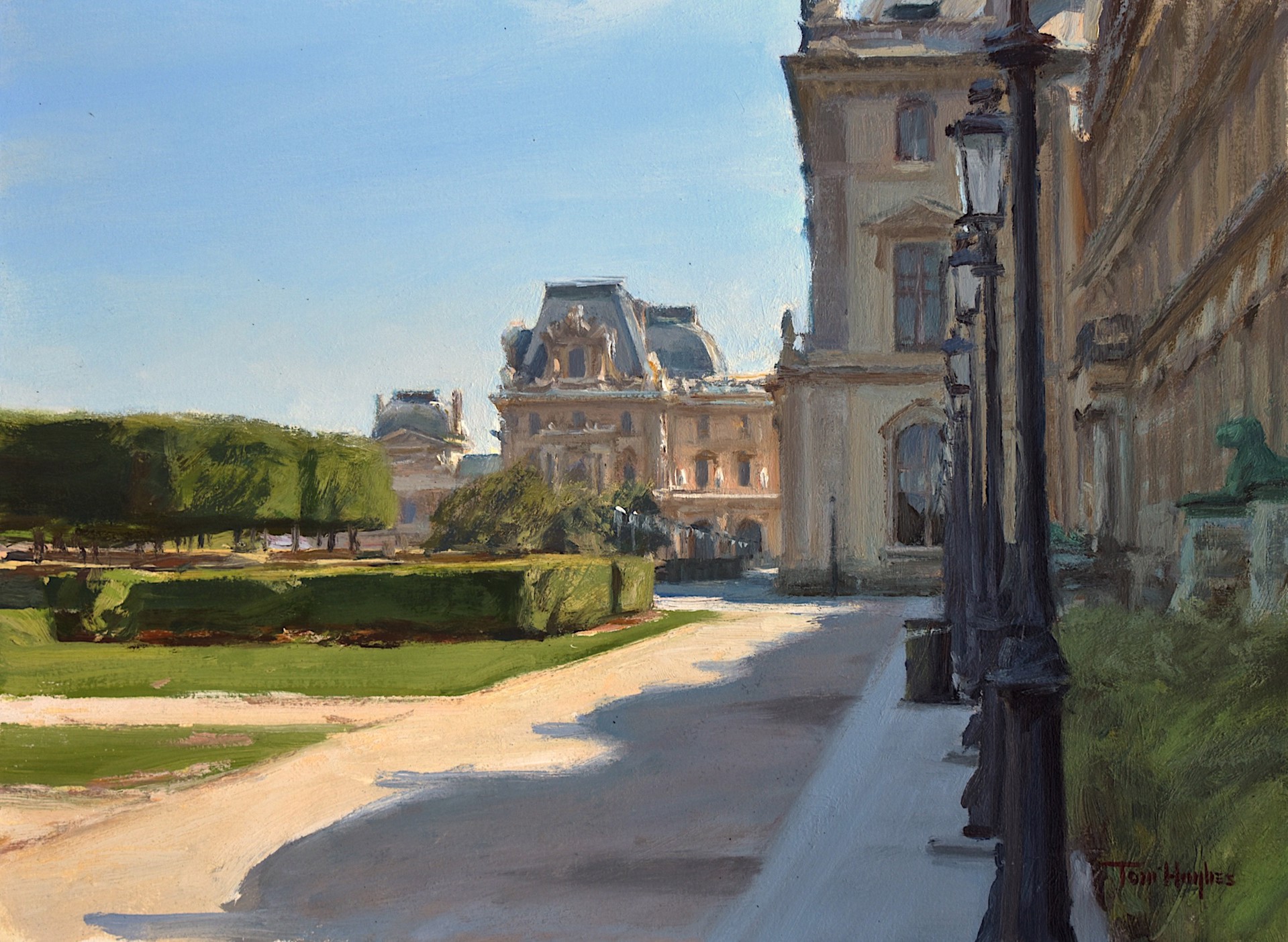 The Louvre from the Porte des Lions by Tom Hughes