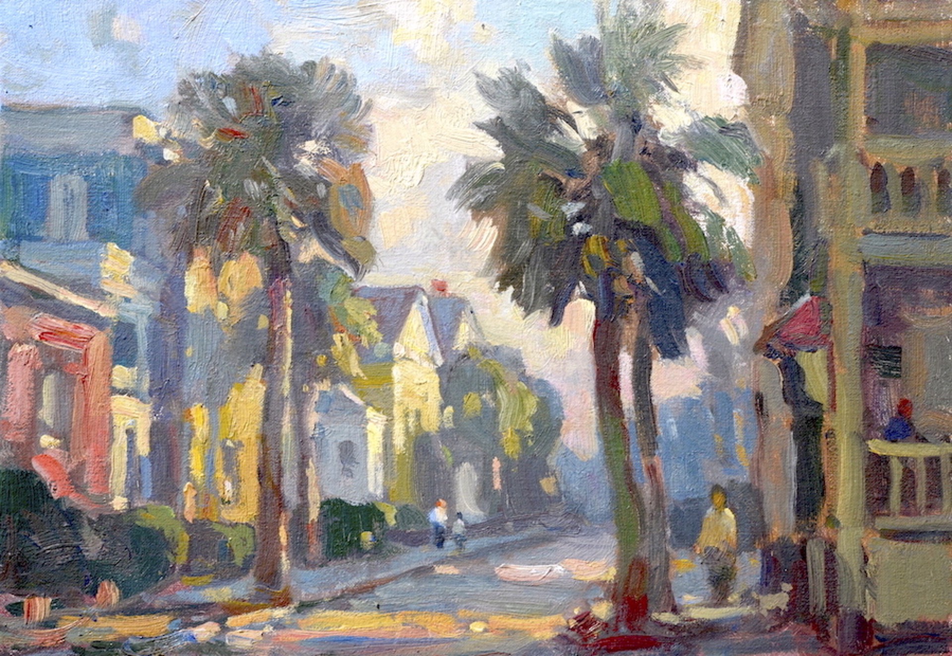 Sunny Morning, Queen Street by John C. Traynor