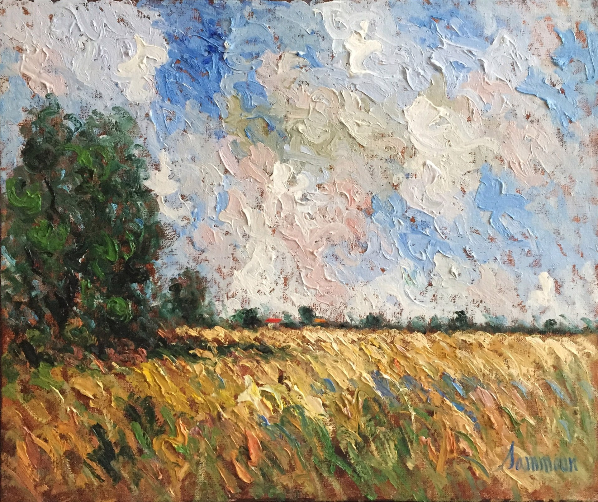 Wheat Field Summer by Samir Sammoun