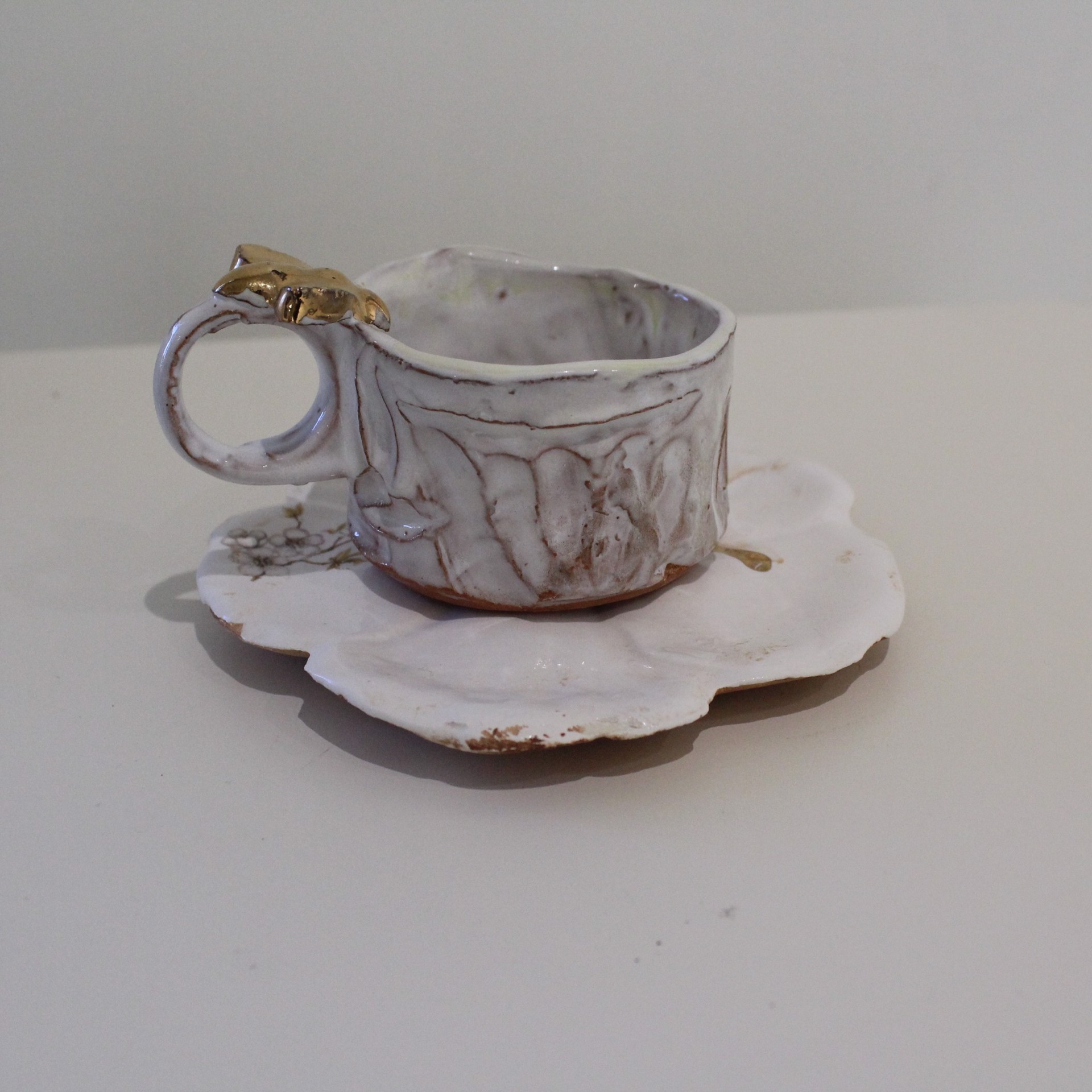 Espresso Cup and Saucer 2 (inspire) by Therese Knowles