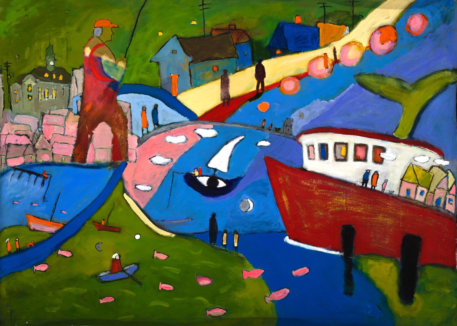 Homage to A Fishing Village by Marian Roth