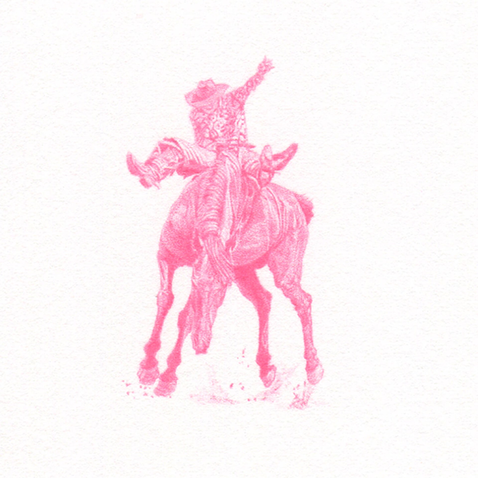 Untitled Bronc Rider # 4895 by Clayton Porter