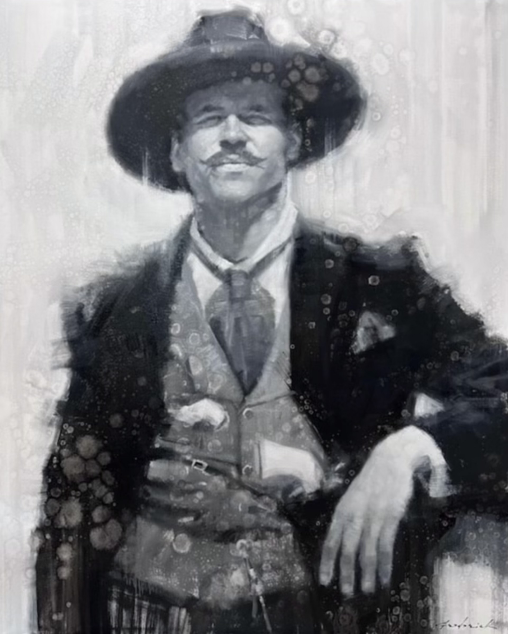 DOC HOLIDAY PRINT by David Frederick Riley | Montana Trails Gallery