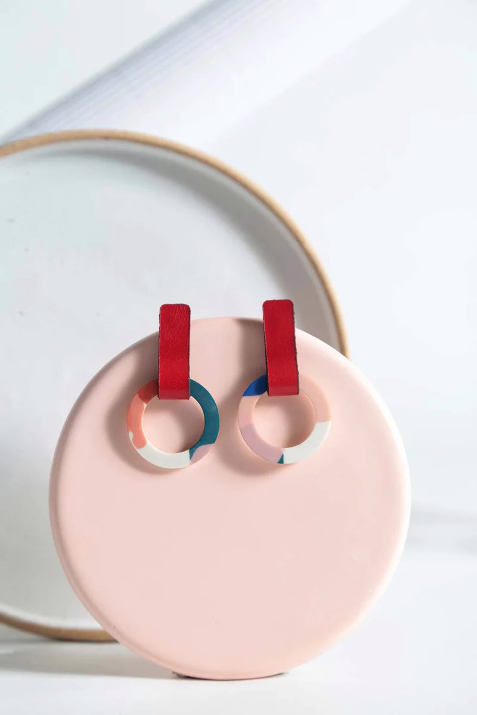 Small Red MS20 Earrings by ISKIN Nikaia Inc.