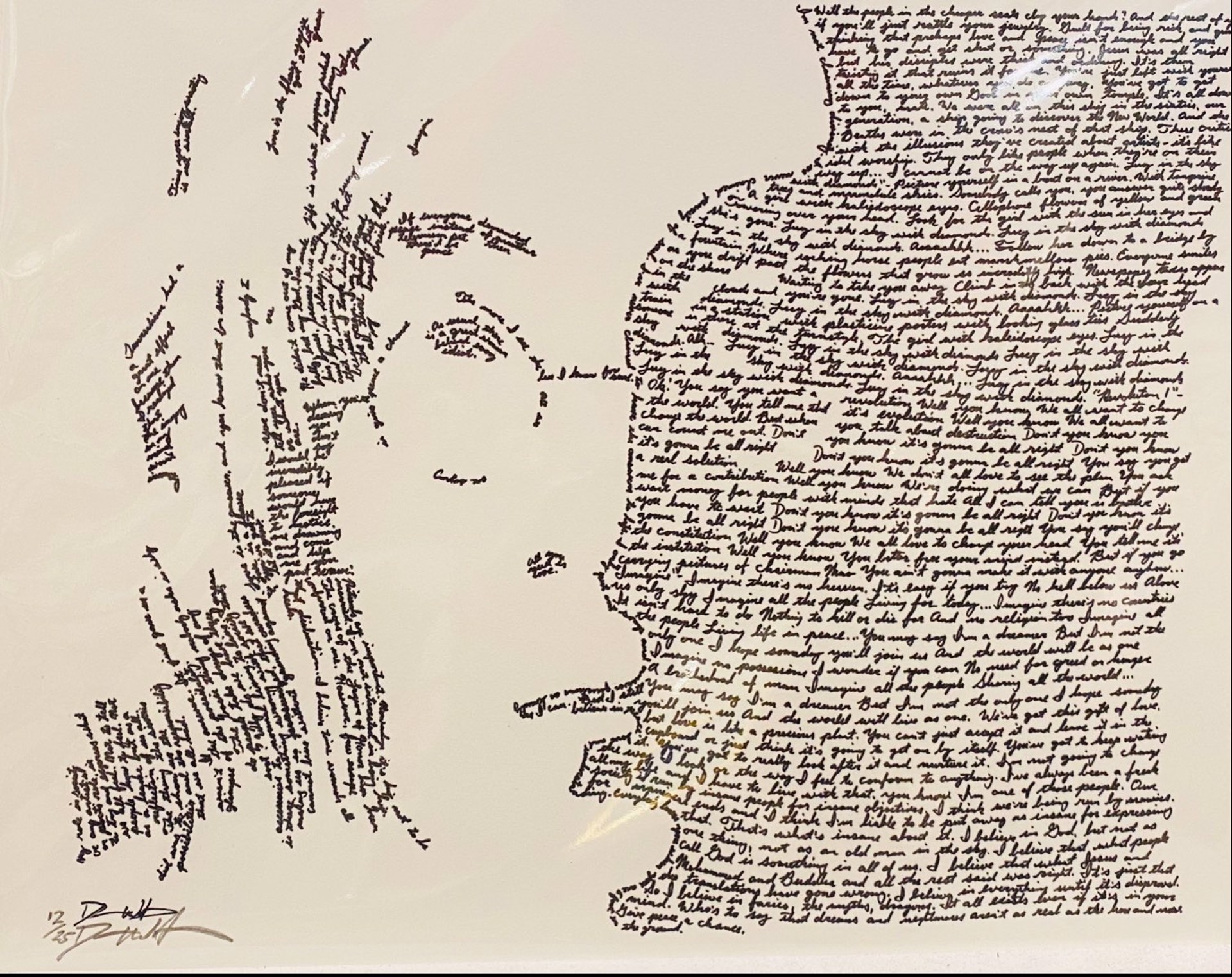 DW22 In Their Own Words Print Series~John Lennon by Dennis Wells