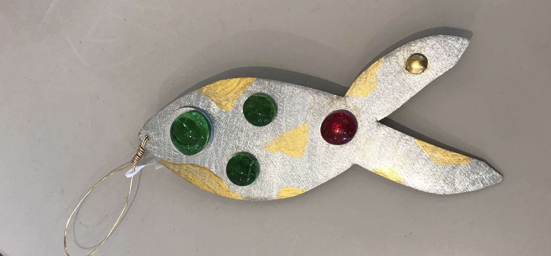 Assorted Metal Fish Ornaments Dare/Sandpiper Gallery