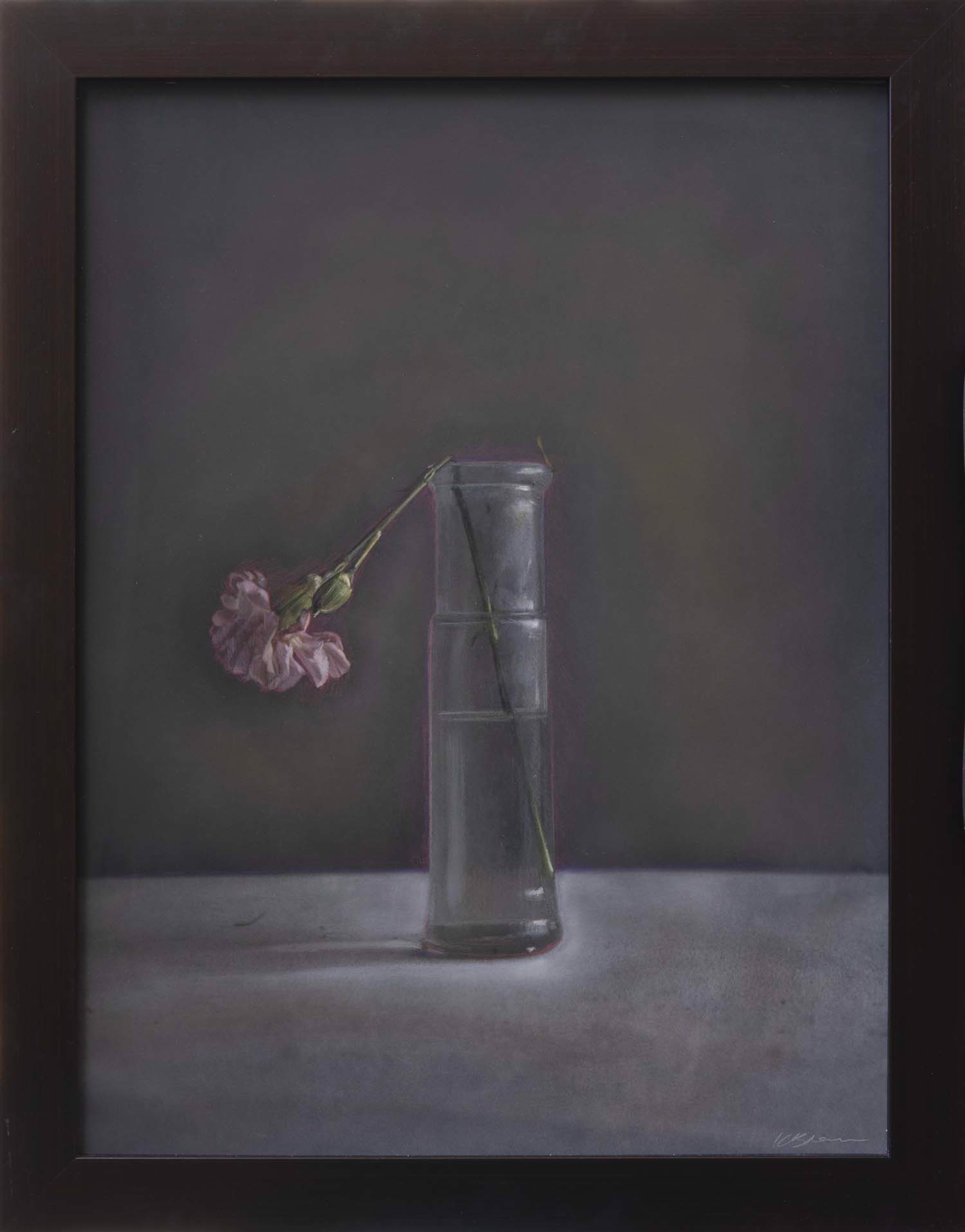 Bottle With Dead Carnation by Kate Breakey