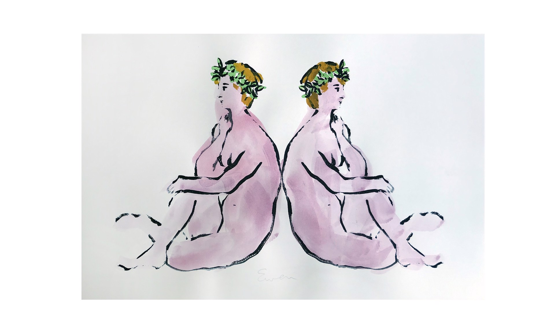 Gemini Twins (Picasso Study) by ANNE-LOUISE EWEN