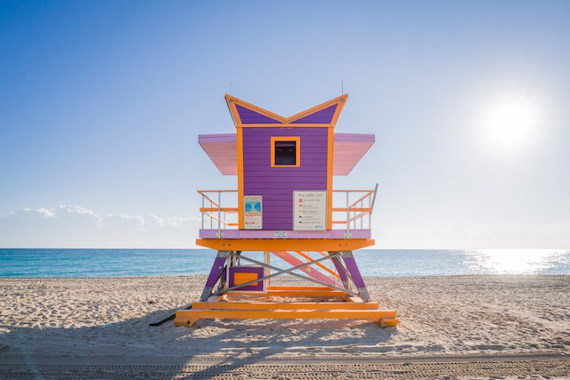 64th Street Lifeguard Stand, Rear View by Peter Mendelson
