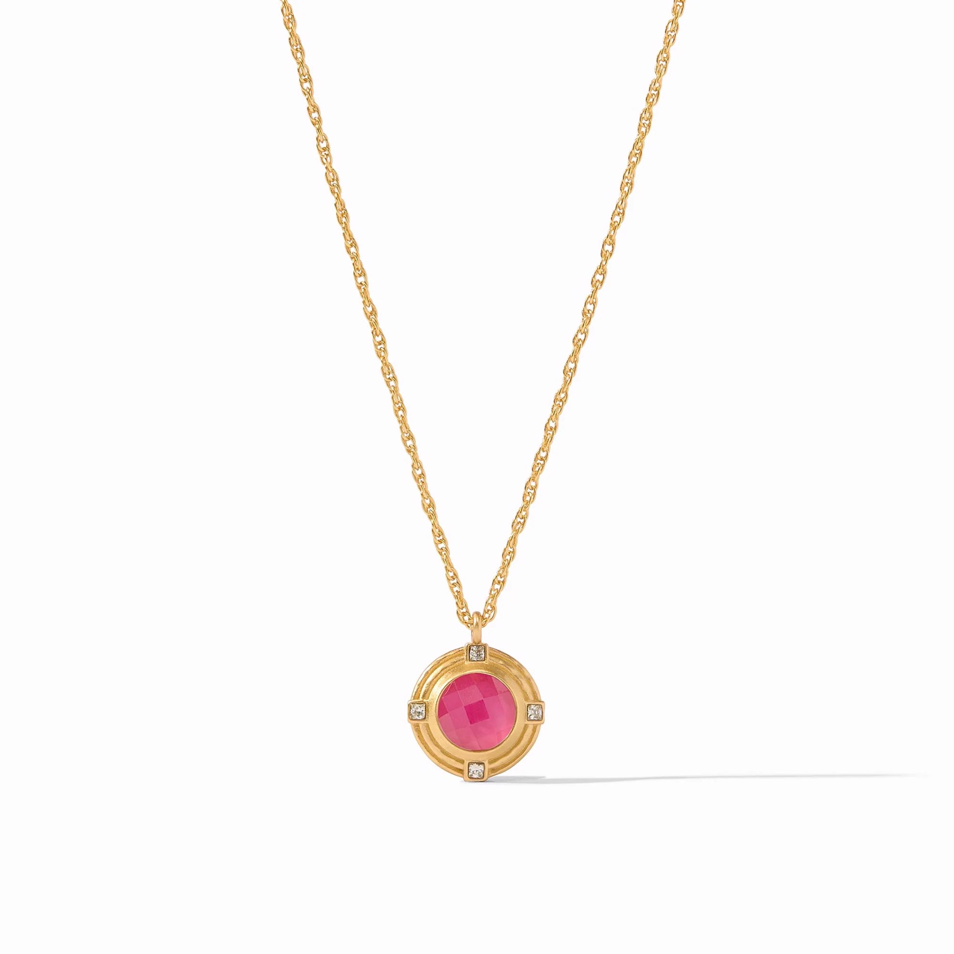 Astor Solitare Necklace - Raspberry by Julie Vos