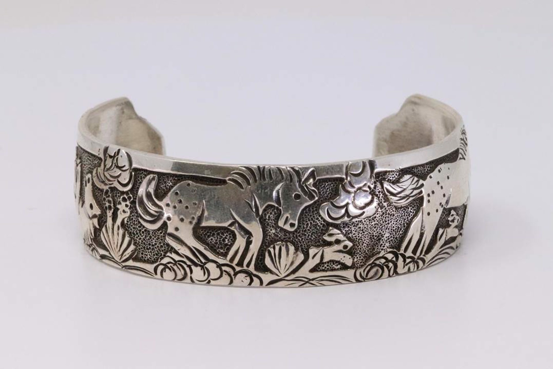 Sterling Horse Cuff by Artist Unknown
