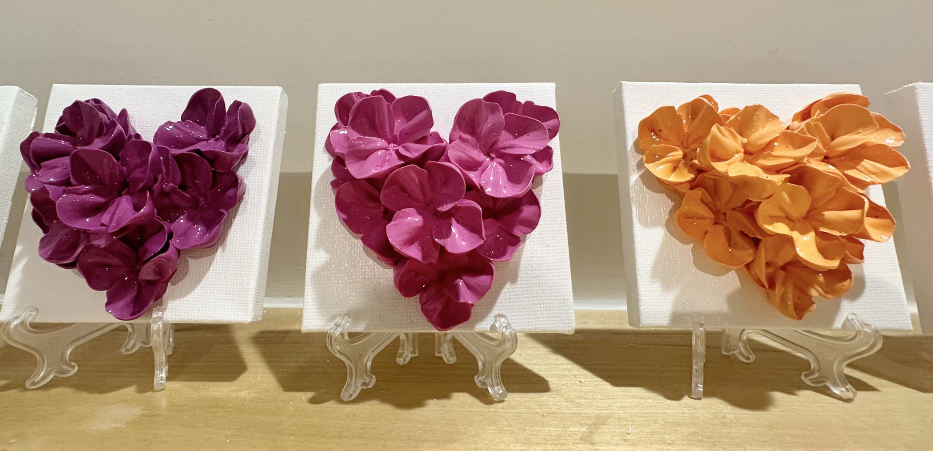 Mini Heart Series - Pink by Christine Tonolini