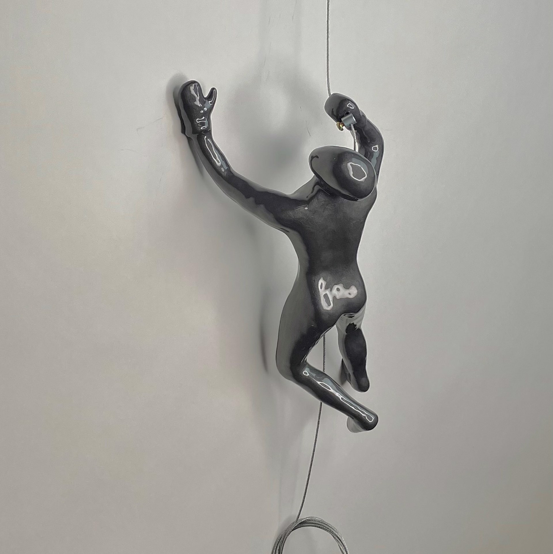 Male Climber 4-J ~ Position 4 in Color Pewter by Ancizar Marin