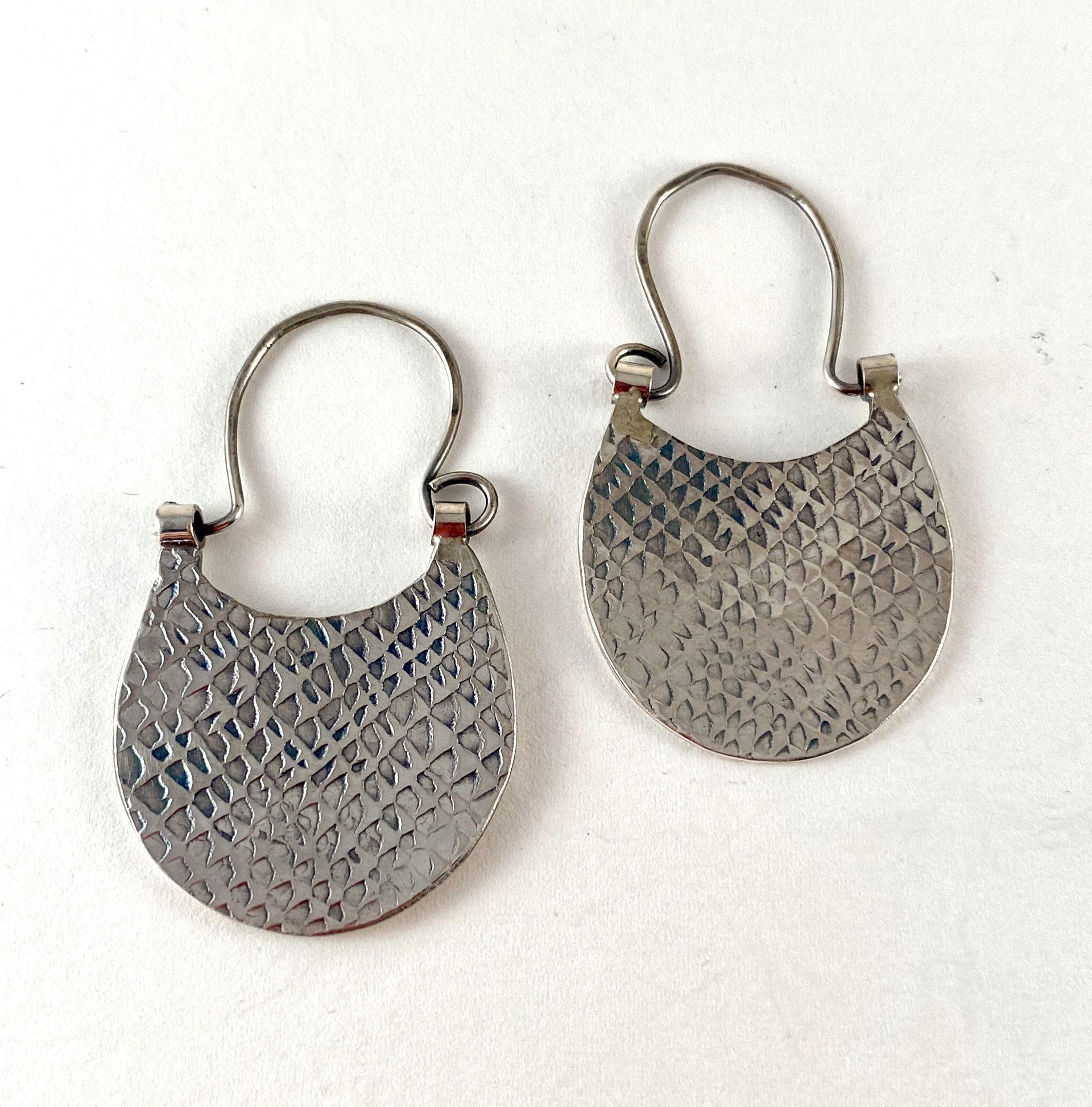 Silver Earrings by Anne Bivens