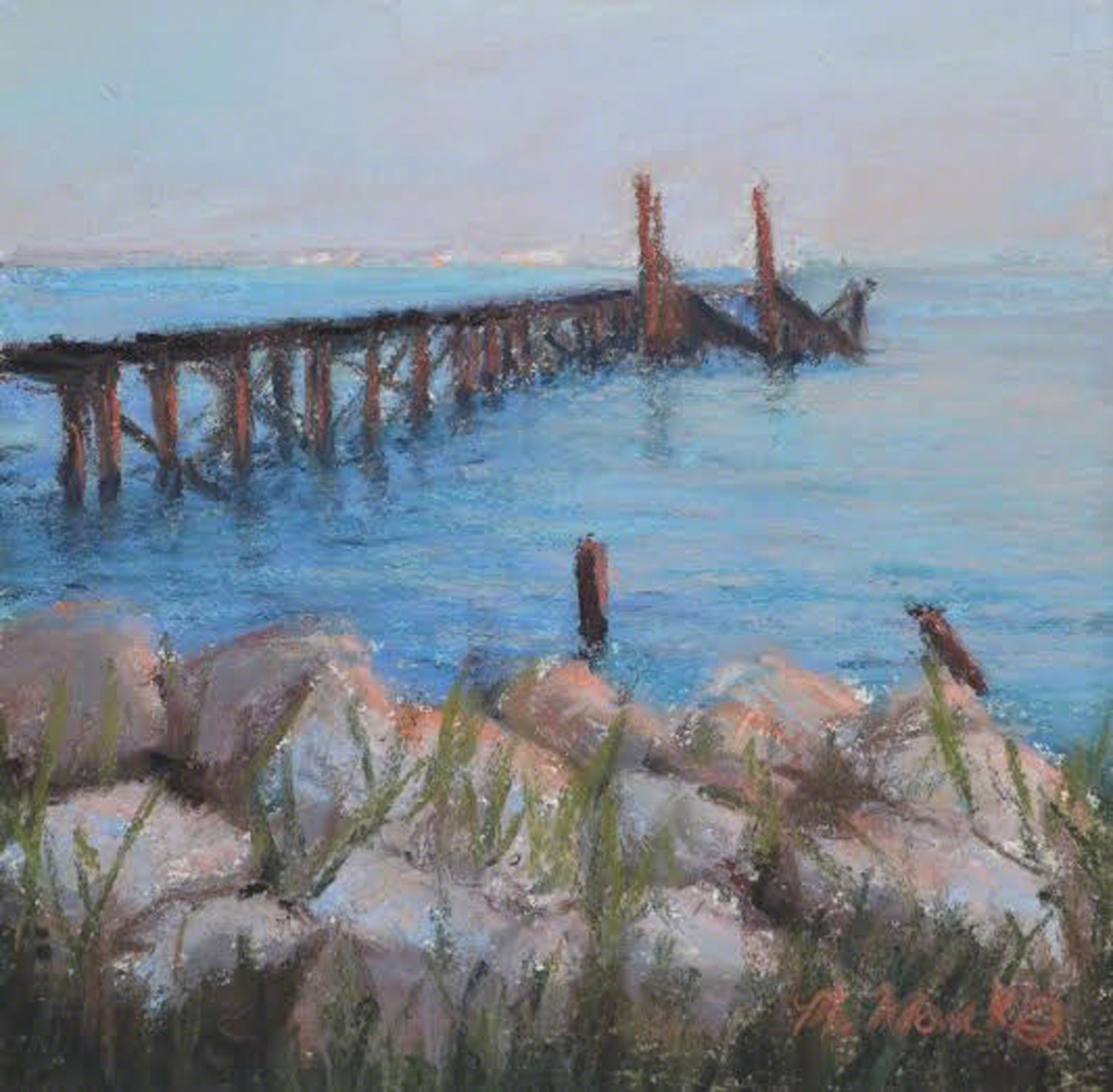 Old Dock by Mary Monk