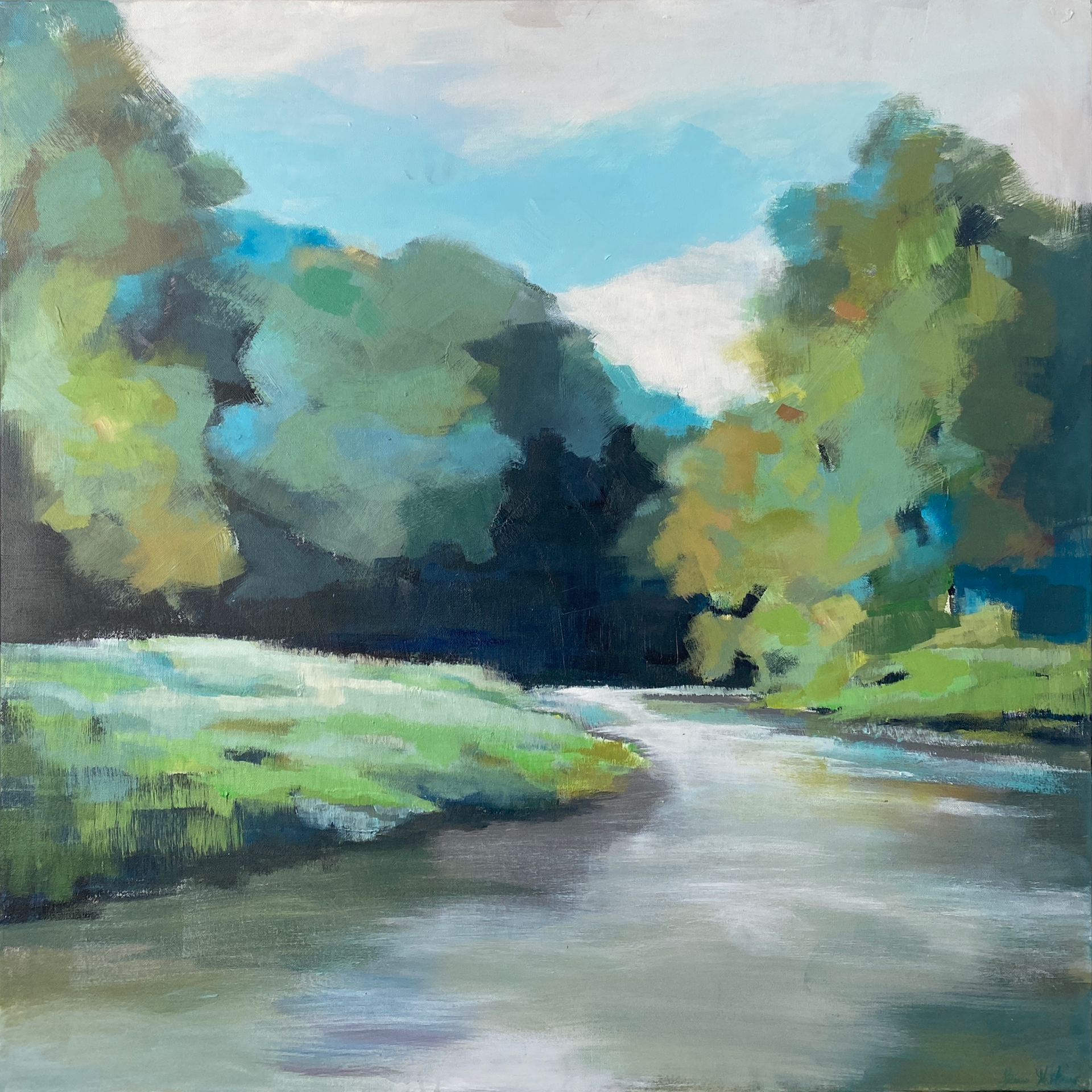 Crystal River {SOLD} by Lenn Hopkins