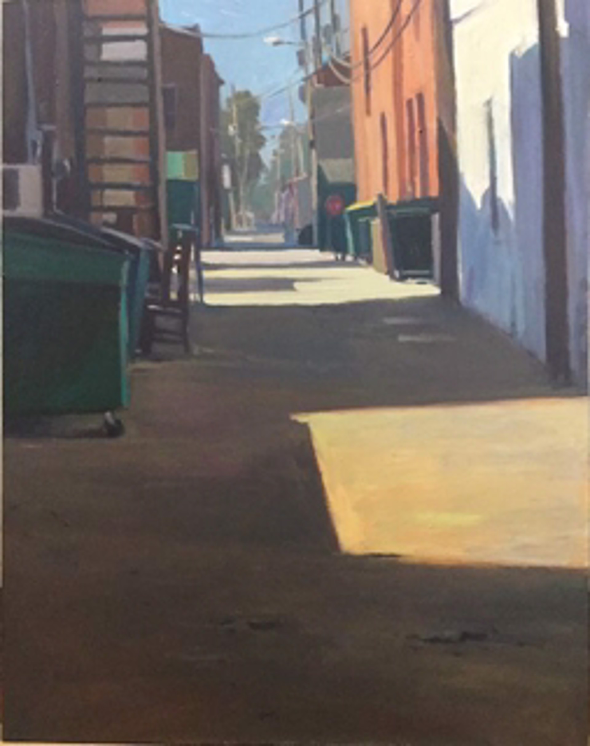 Alley Behind Landmark Inn - Fairfield by John Preston