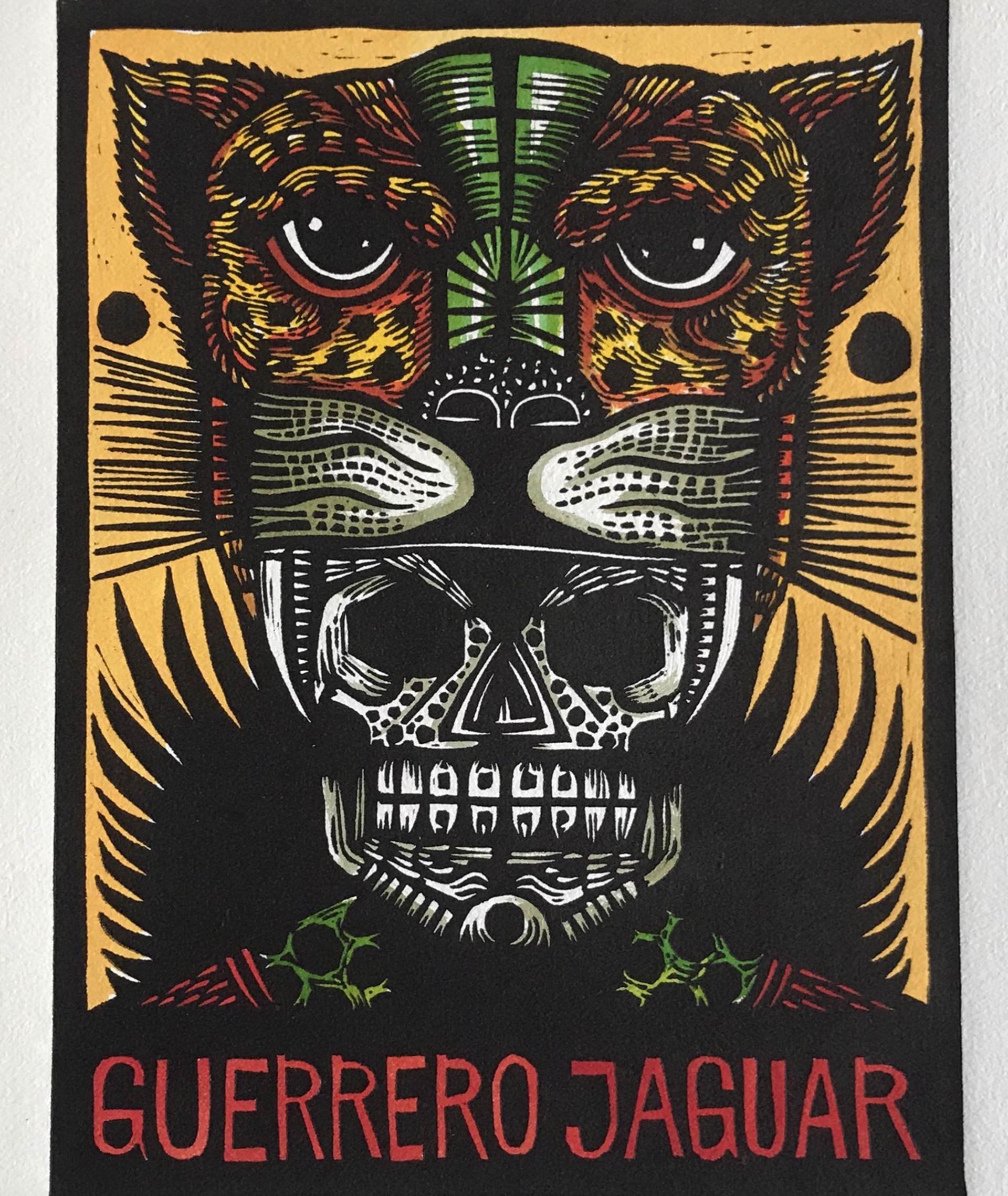 Guerrero Jaguar by El Pinche Grabador