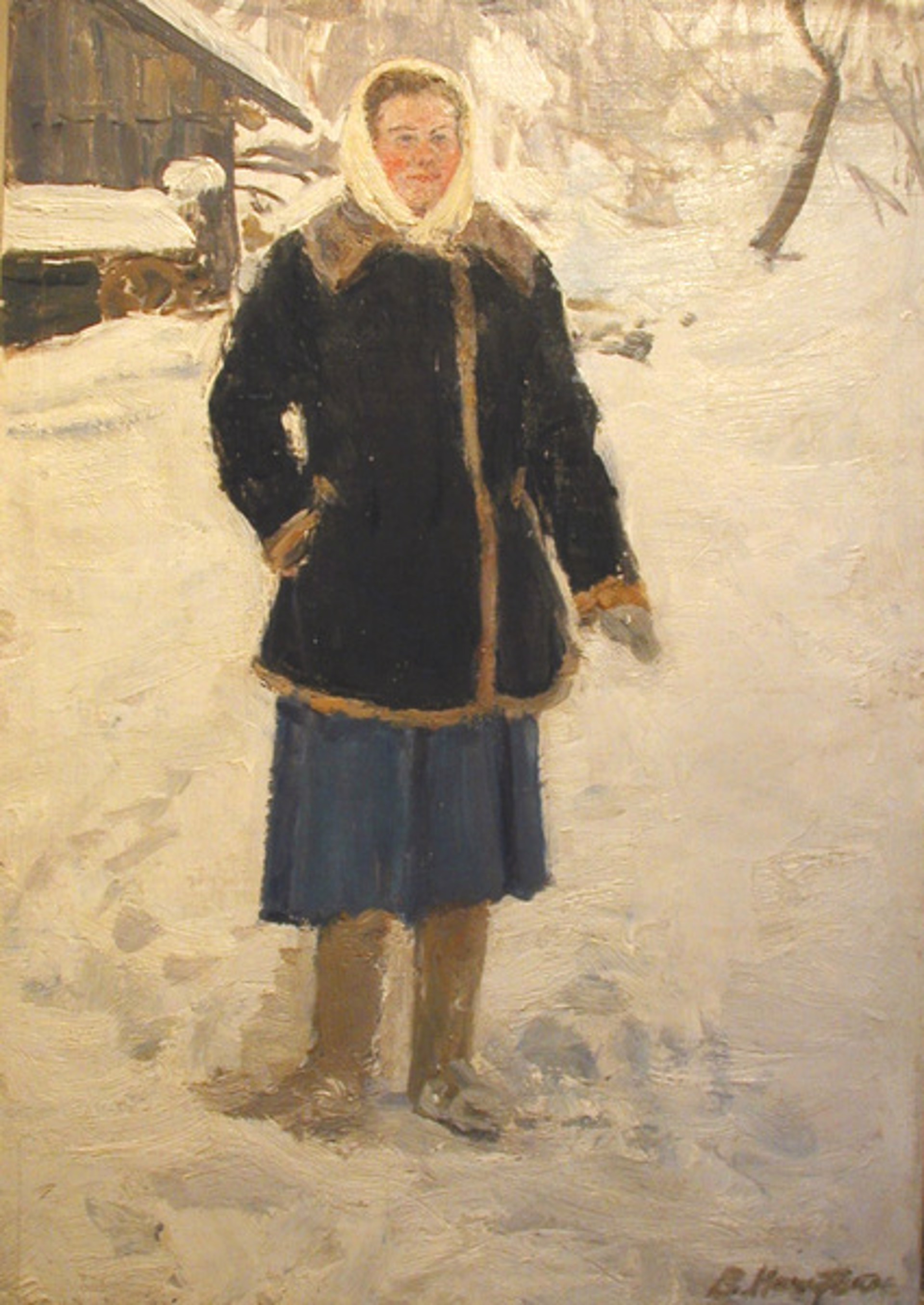 Girl at the Academic Dacha by Vasili Nechitailo