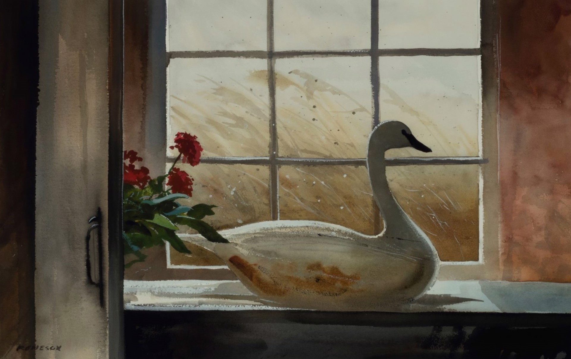 Still Life - Swan by Chet Reneson