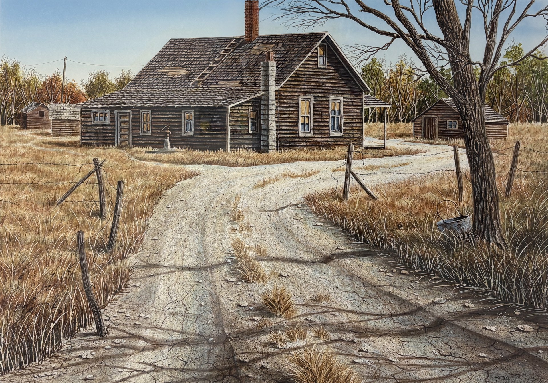 Henry Ripplinger Road to John's Farm by Henry Ripplinger (1939-2022) | Assiniboia Gallery