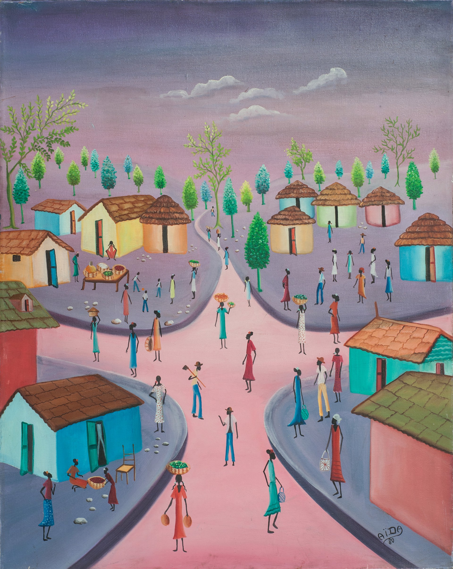 Town  #31-3-96GSN by Aida Dostaly (Haitian)