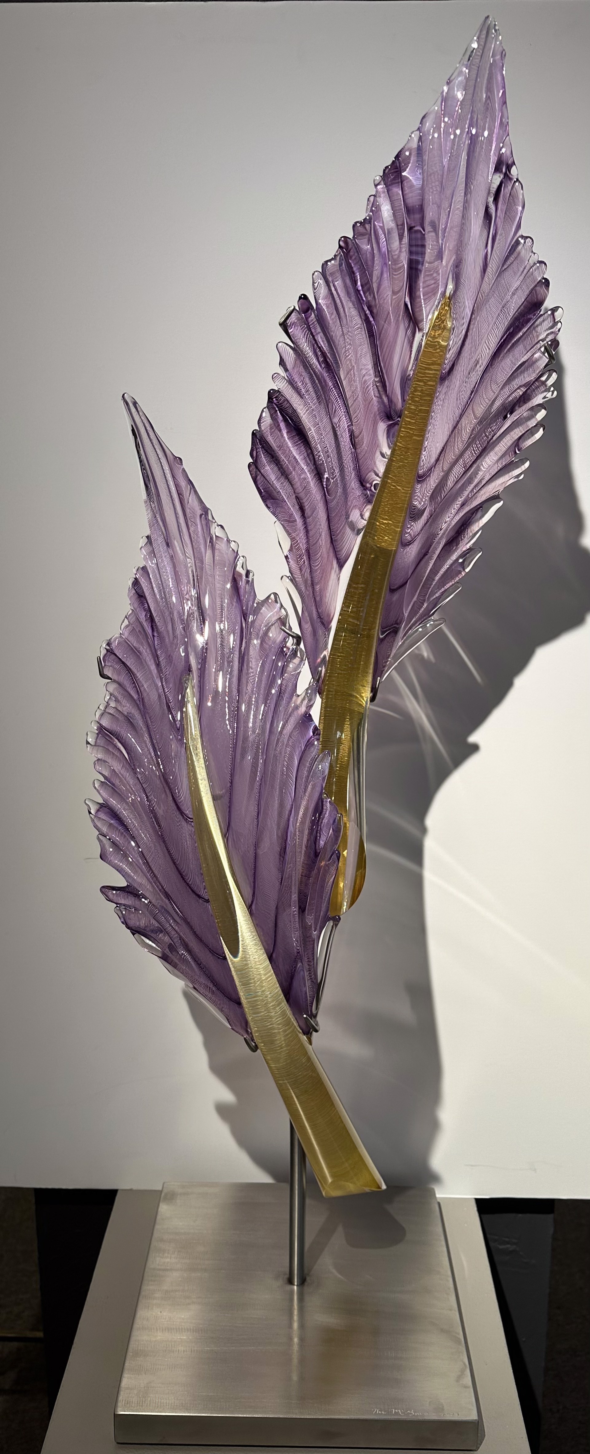 Feather Pair - Purple by Nic McGuire