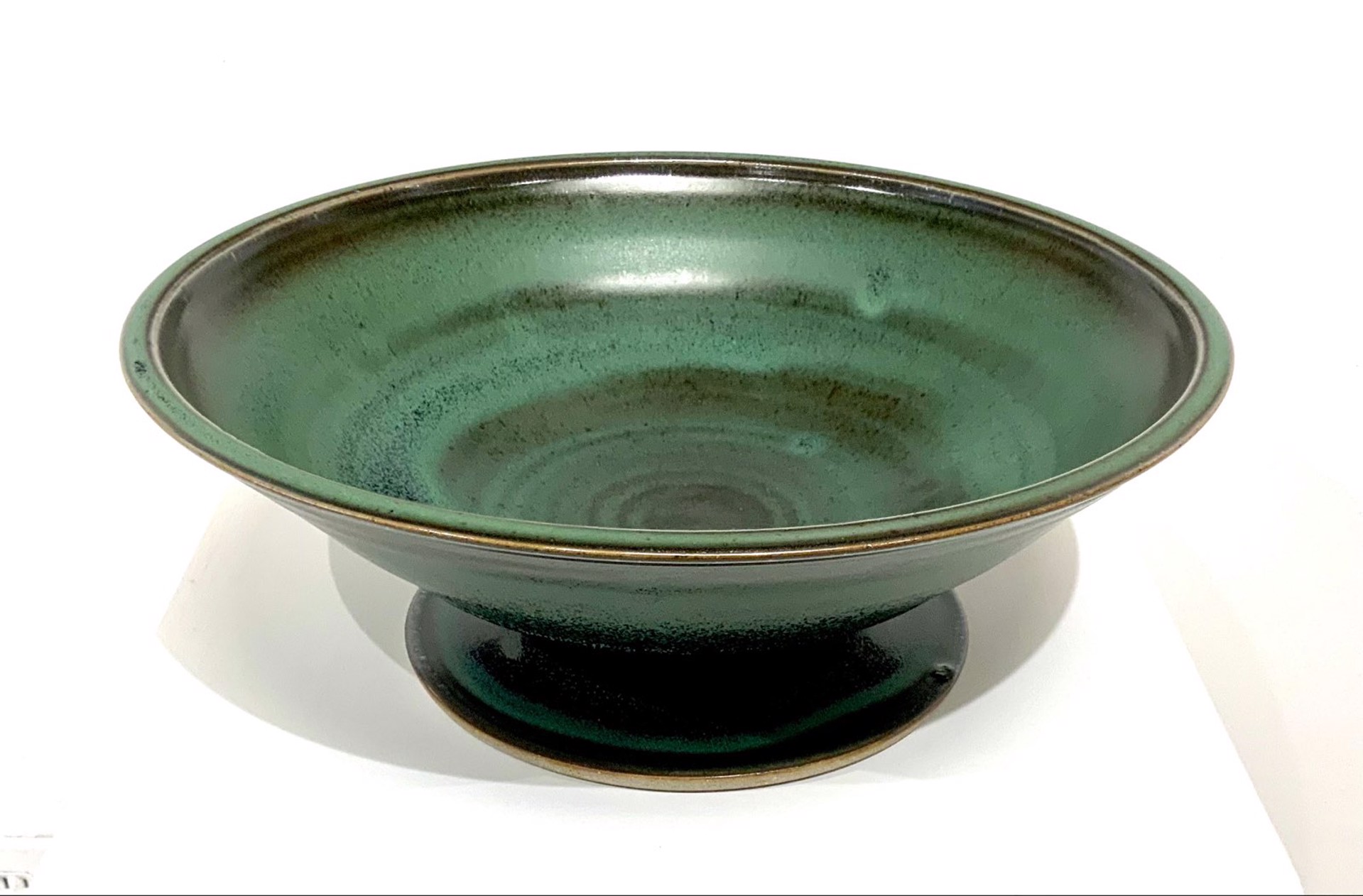 Large Pedestal Bowl by Marian Draper