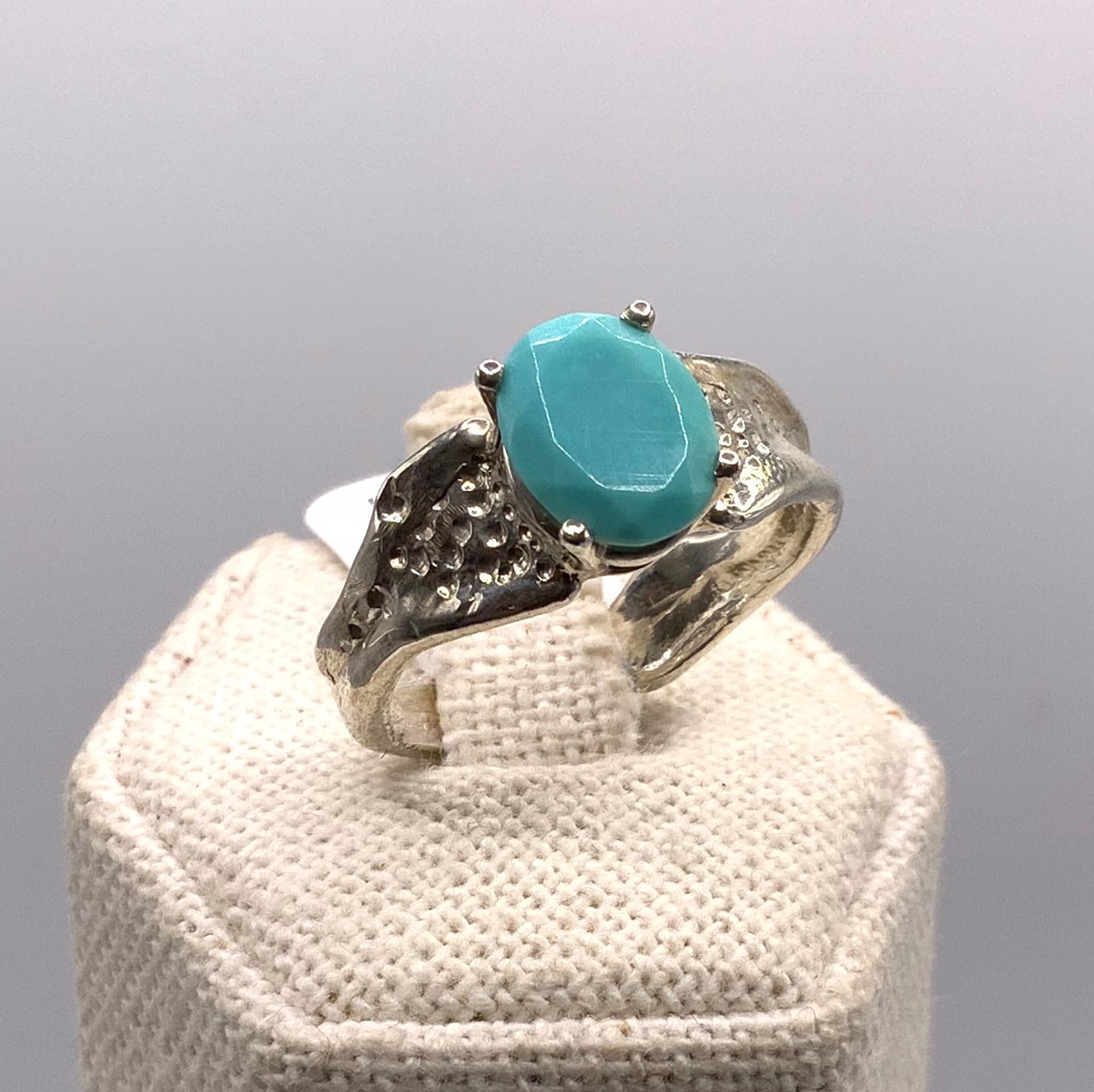 Turquoise Ripple Ring by Kristen Baird