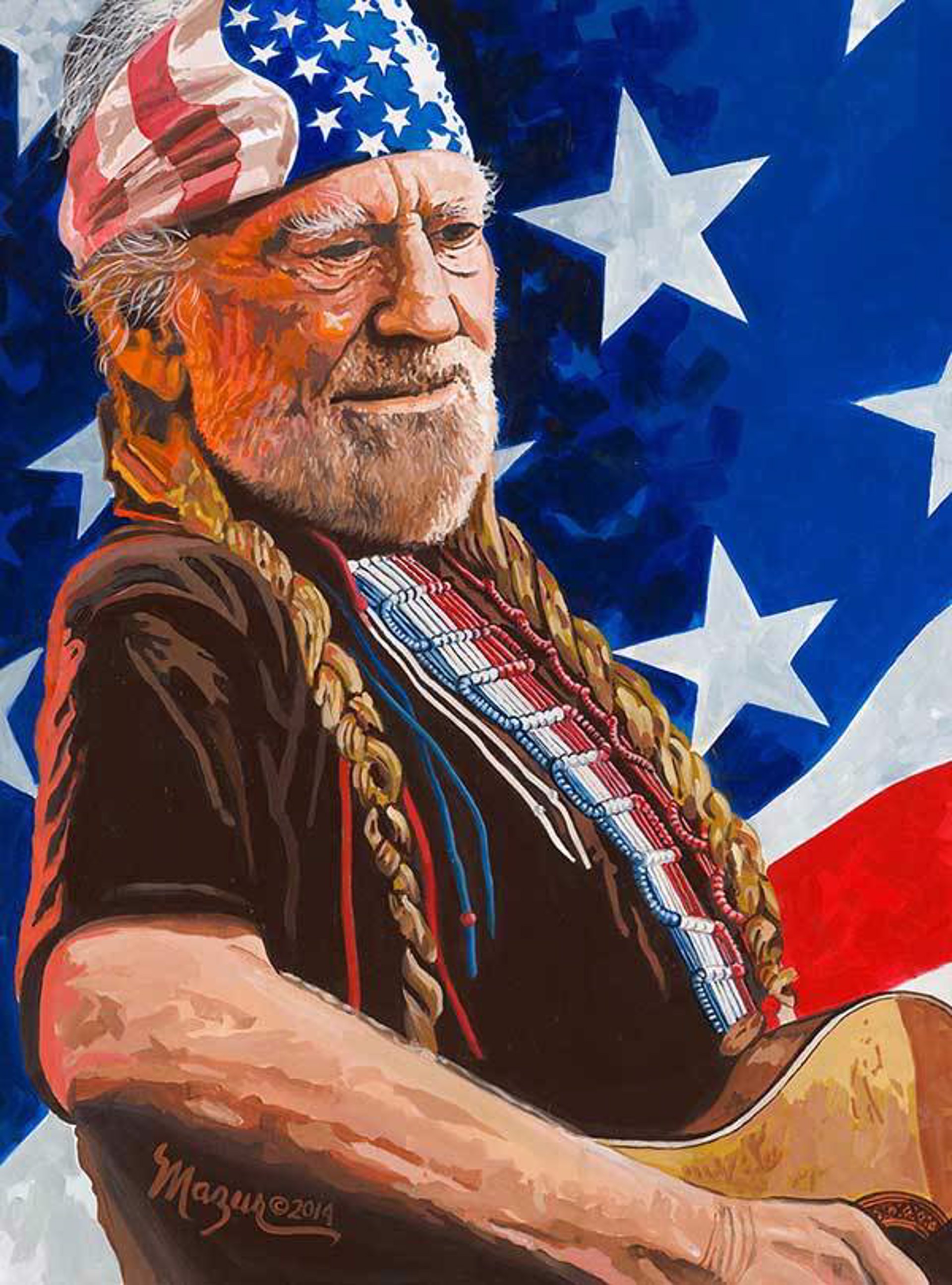 Willie Nelson by Ruby Mazur