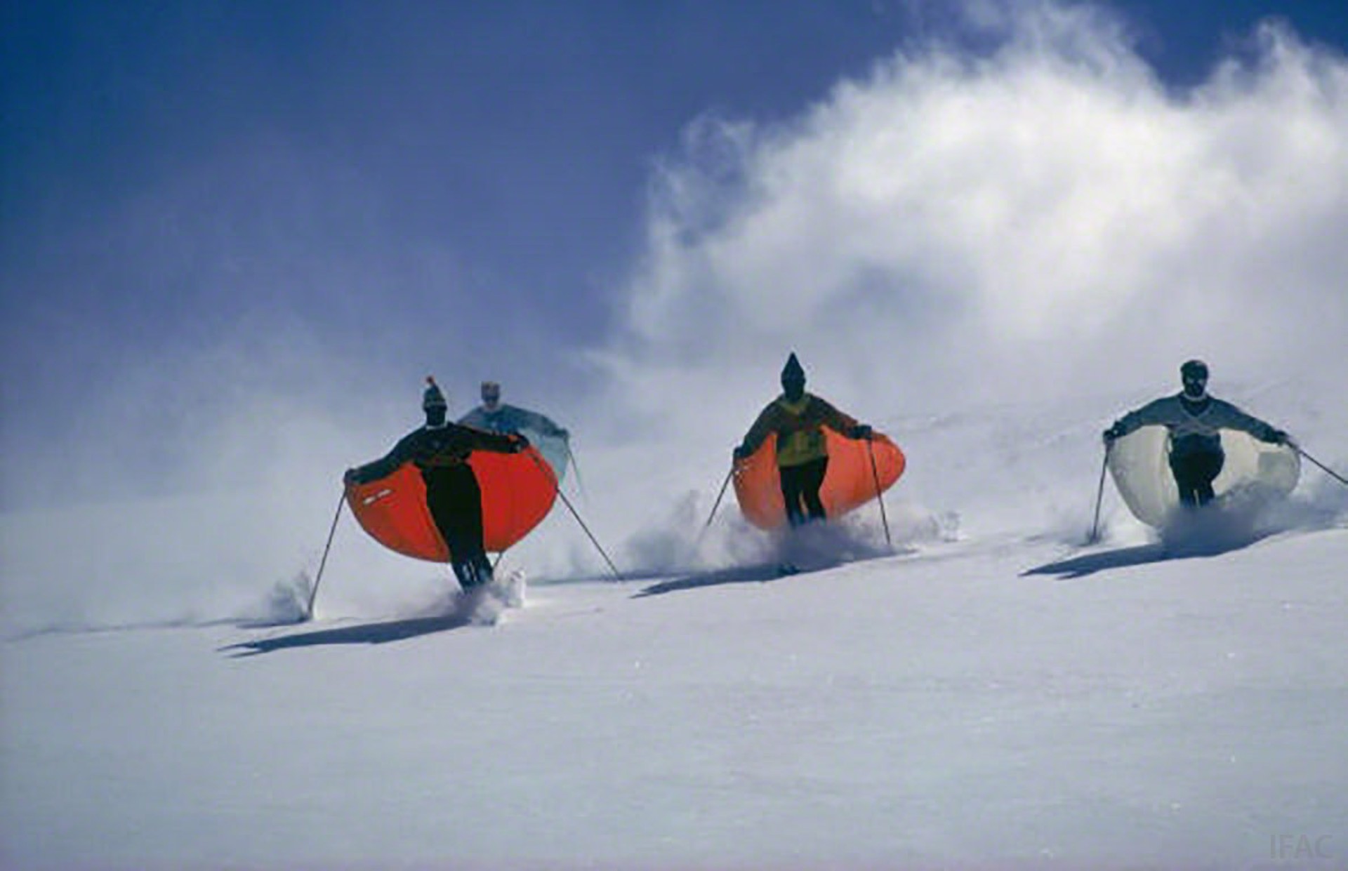 Caped Skiers (Aarons Estate Edition) by Slim Aarons