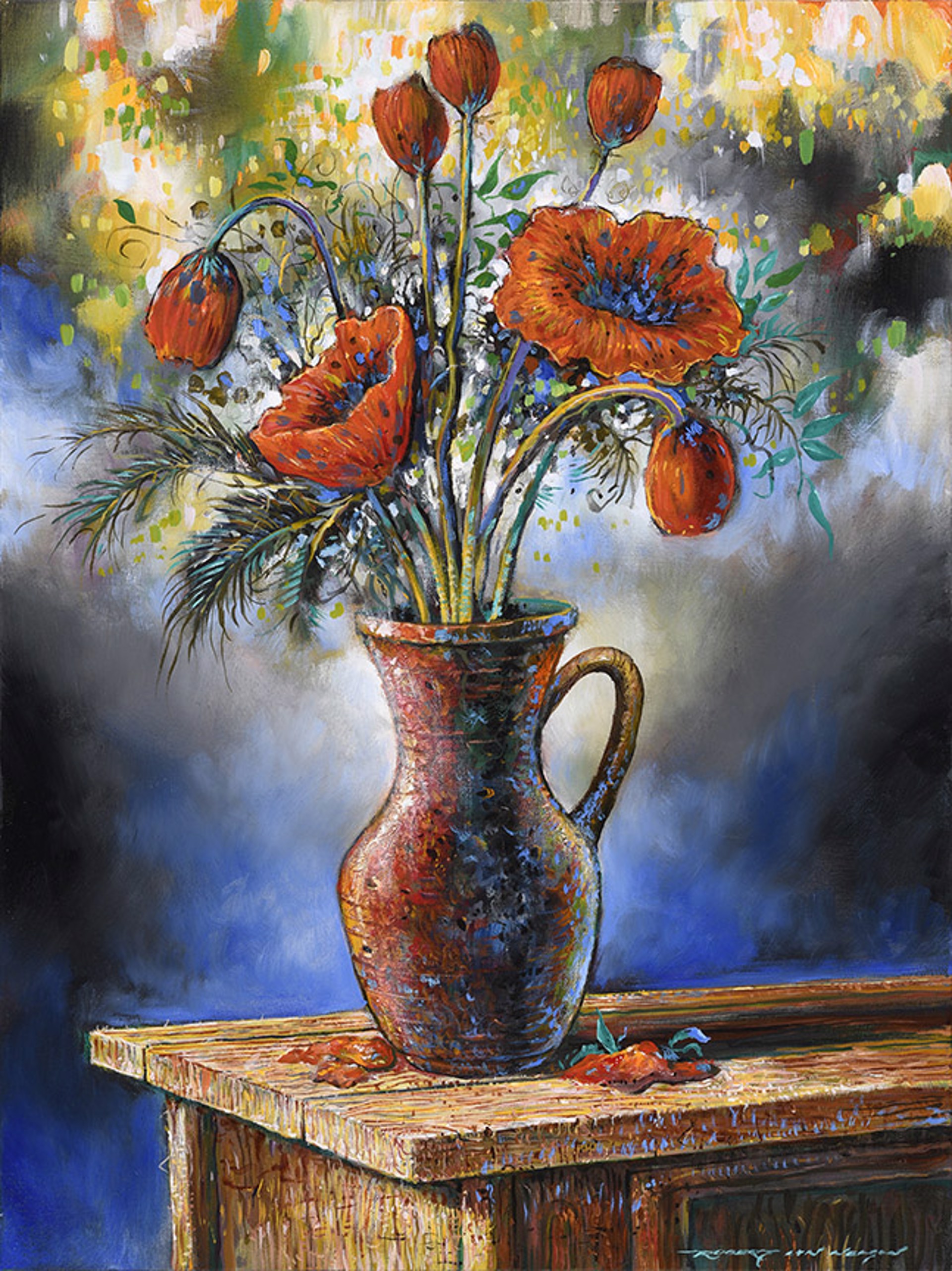 Still Life In Red by Robert Lyn Nelson