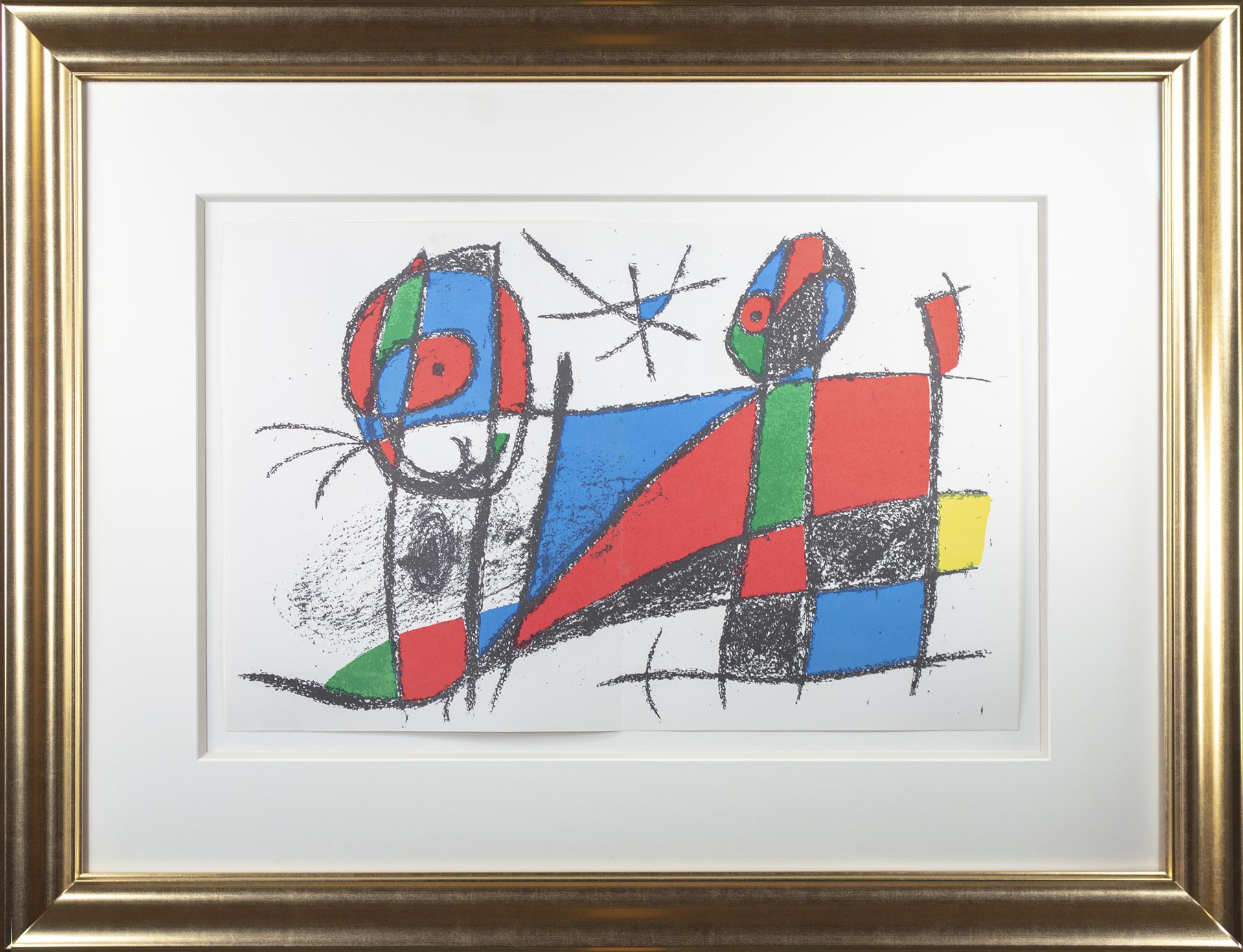 Original Lithograph VI from "Miro Lithographs II, Maeght Publisher" by Joan Miró