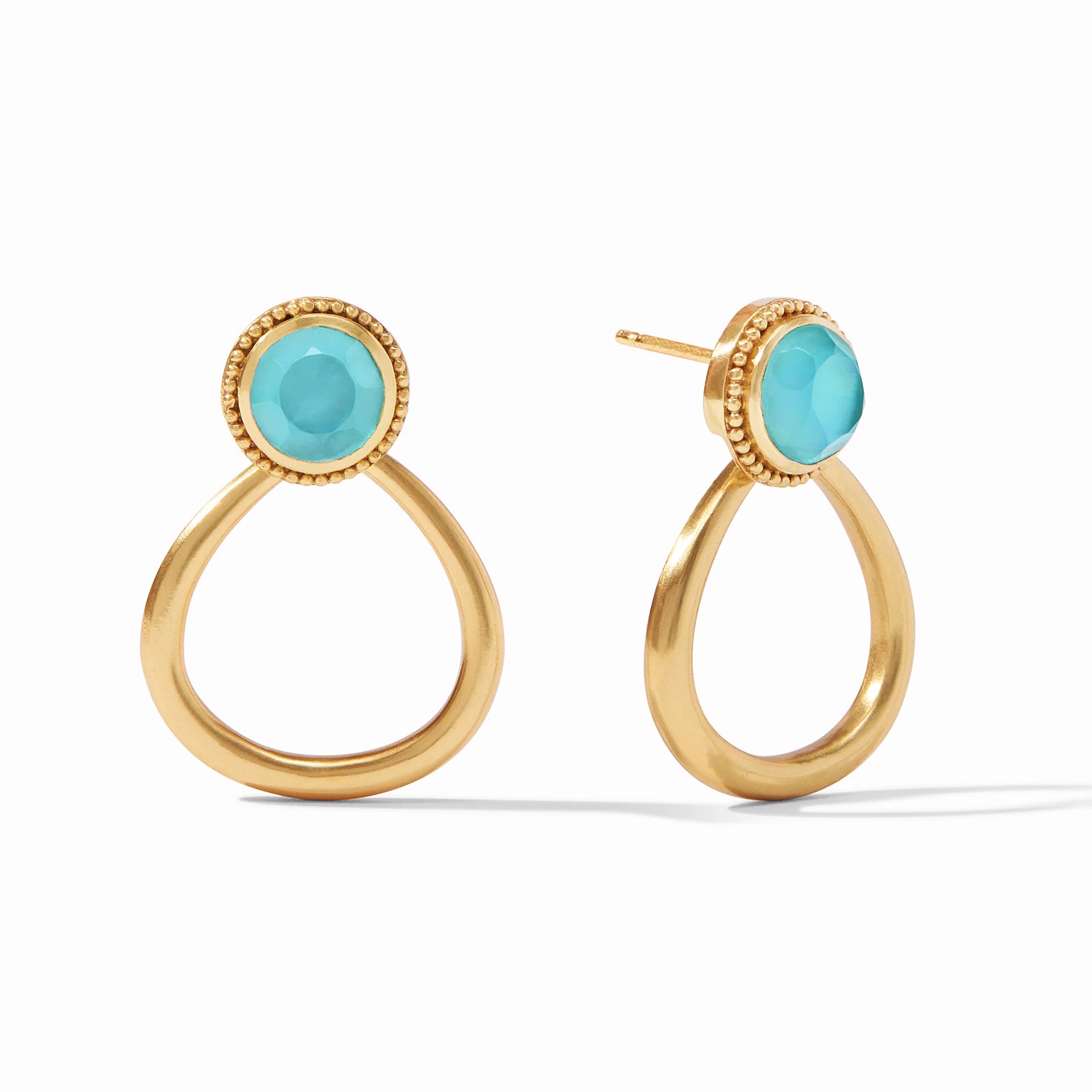Flora Statement Earring - Bahamian Blue by Julie Vos