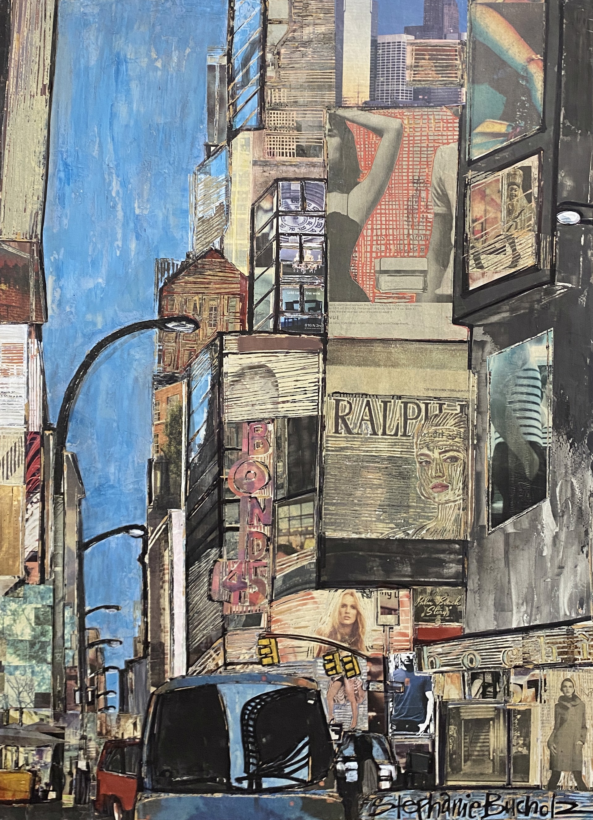 "Broadway & 43rd" by Stephanie Bucholz circa 2009 by Art One Resale Inventory