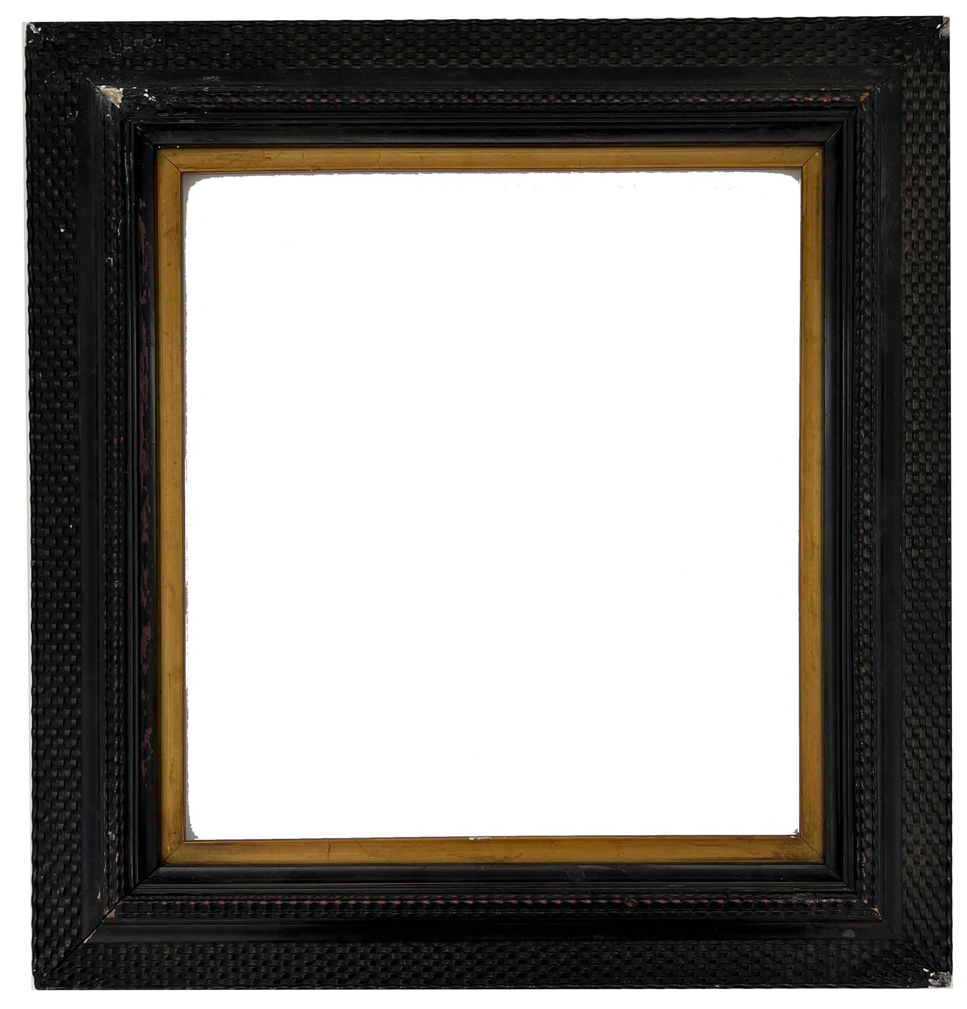 Antique Guilloche Frame with Gold Filet by Antique Frame