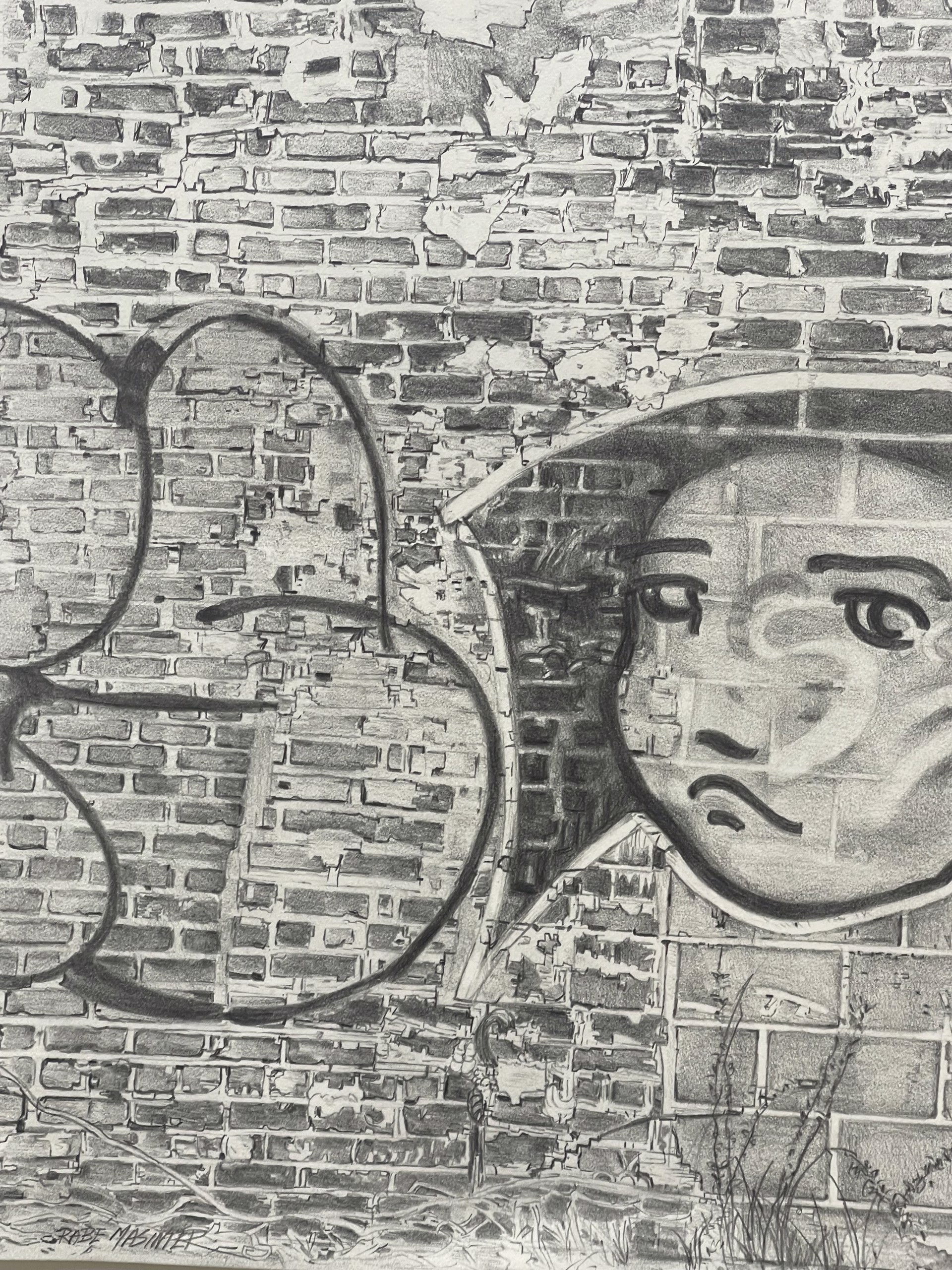Graffiti Face by Shirley Rabe' Masinter