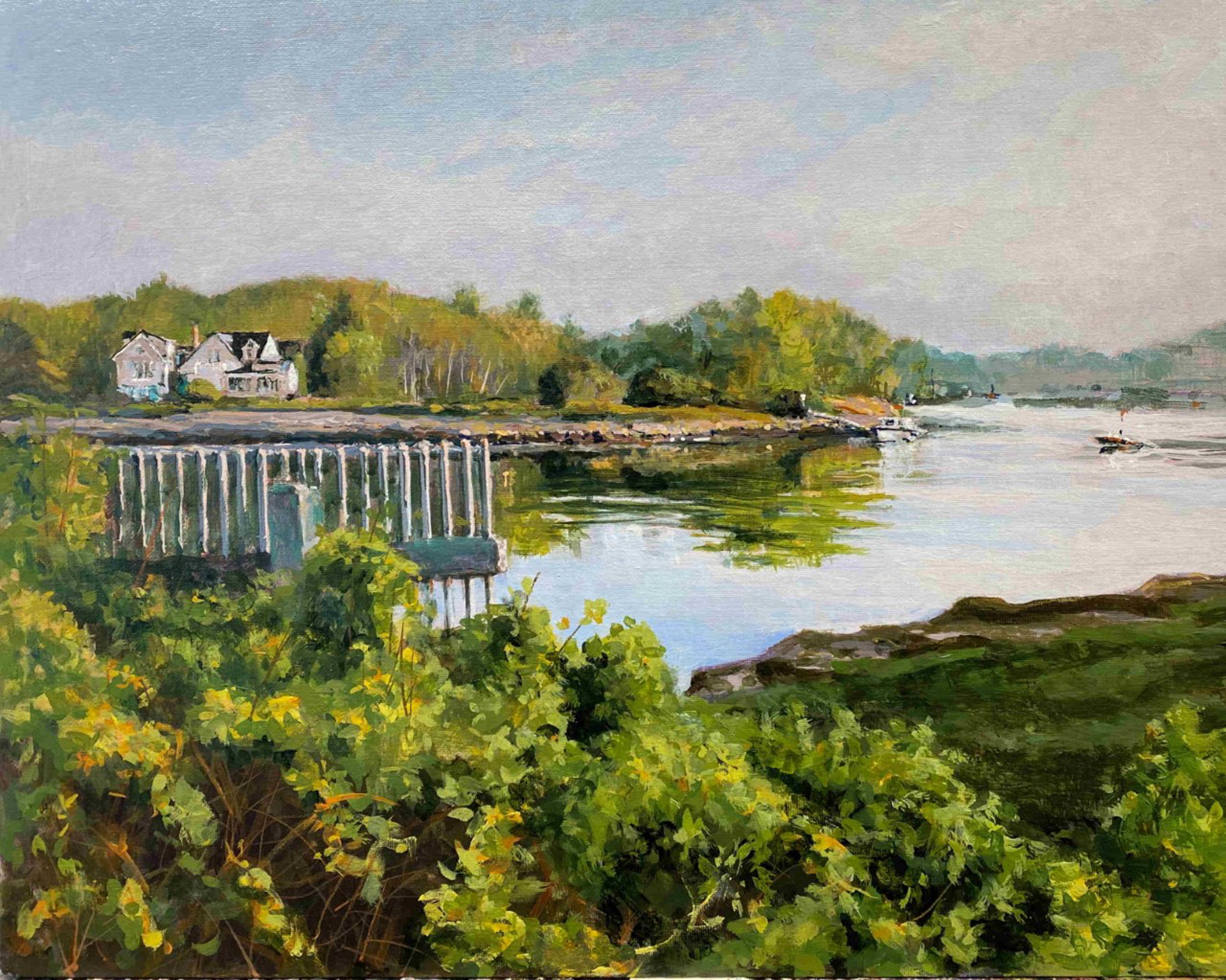Spring Morning on the Kennebunk by Douglas H. Caves Sr.